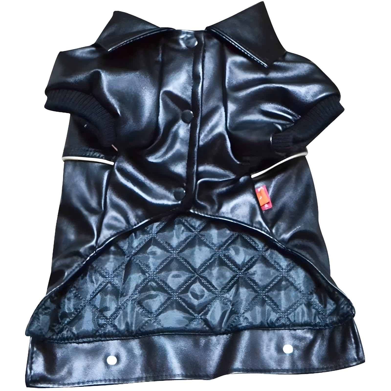 Niula Dog Winter Coat Pu Leather Motorcycle Jacket For Dog Pet Clothes Leather Jacket, Waterproof(3Xl)