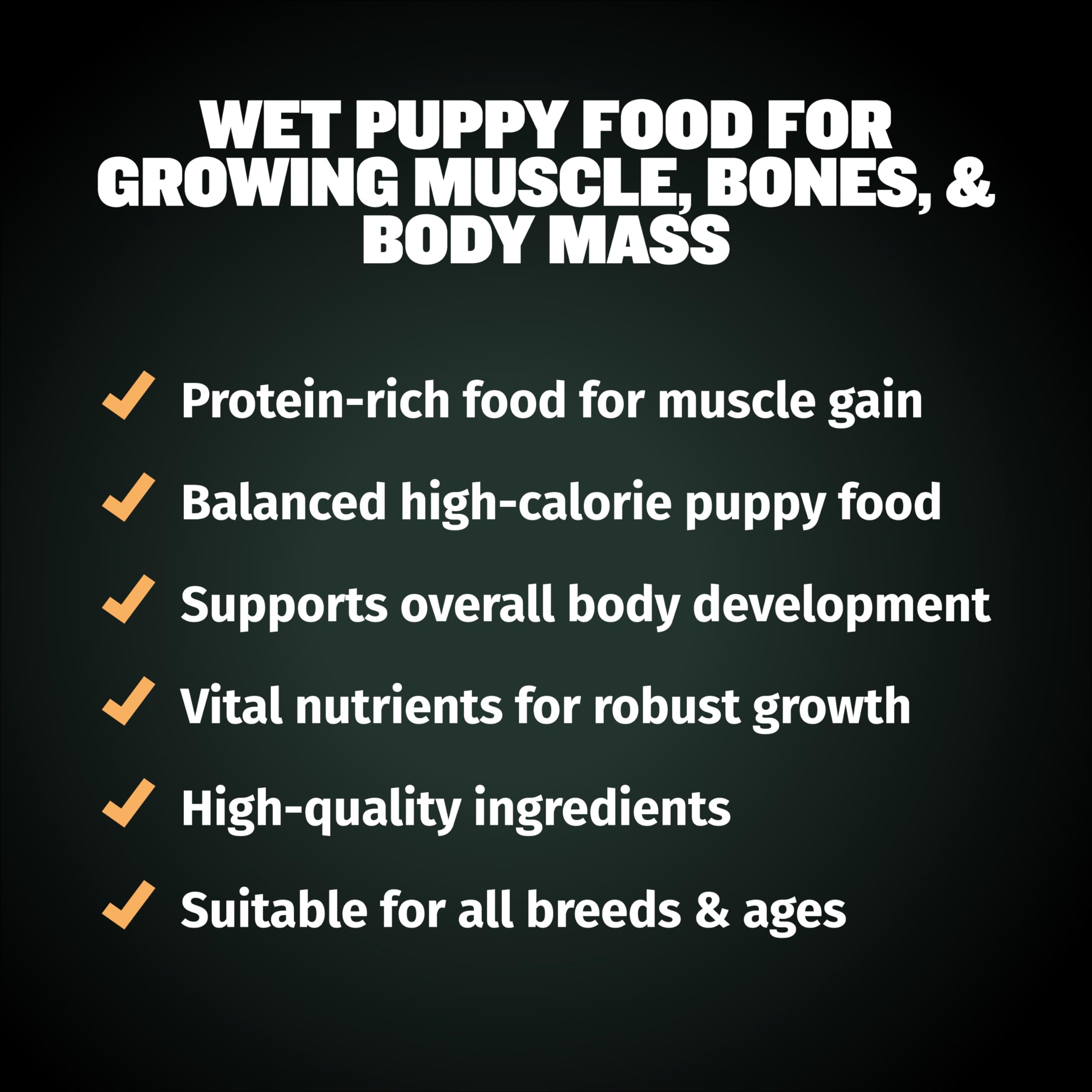 Bully Max Wet Puppy Food - Instant Fresh Dehydrated High Protein Soft Dog Food with Chicken - Healthy Growth for Small & Large B