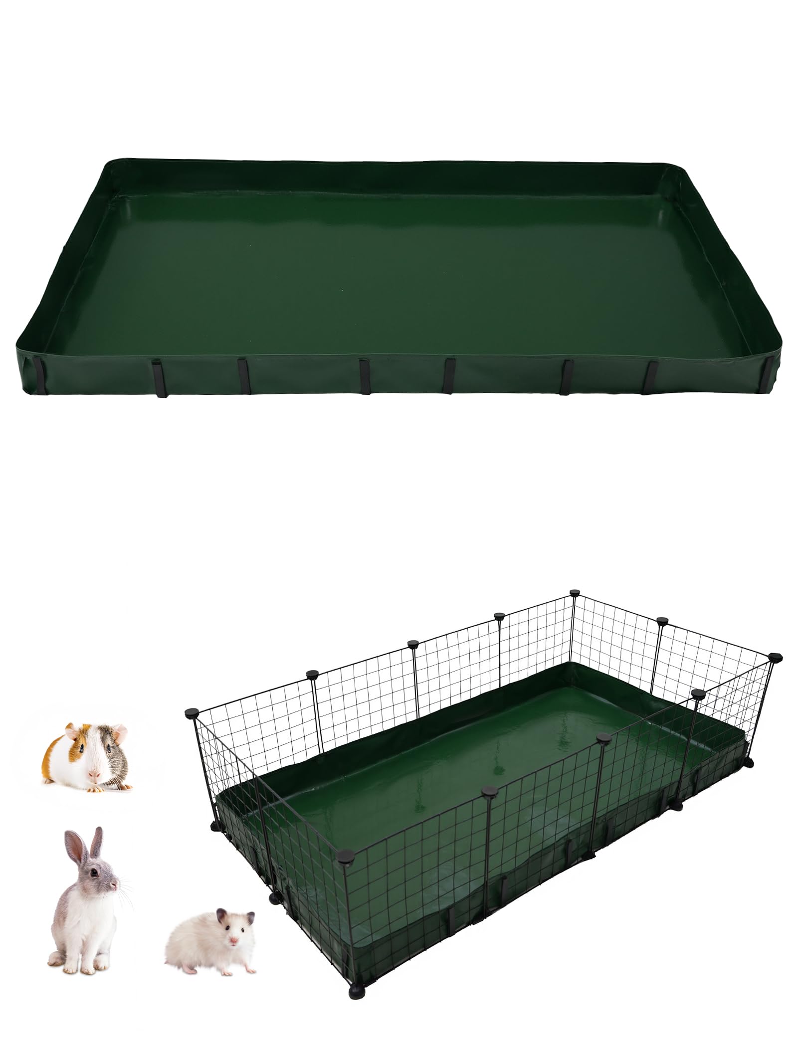 Ginidear Guinea Pig Cage Liner, Waterproof/Leakproof Base For Guinea Pig Cages. Reusable Bottom For Rabbits Hamsters Hedgehogs A