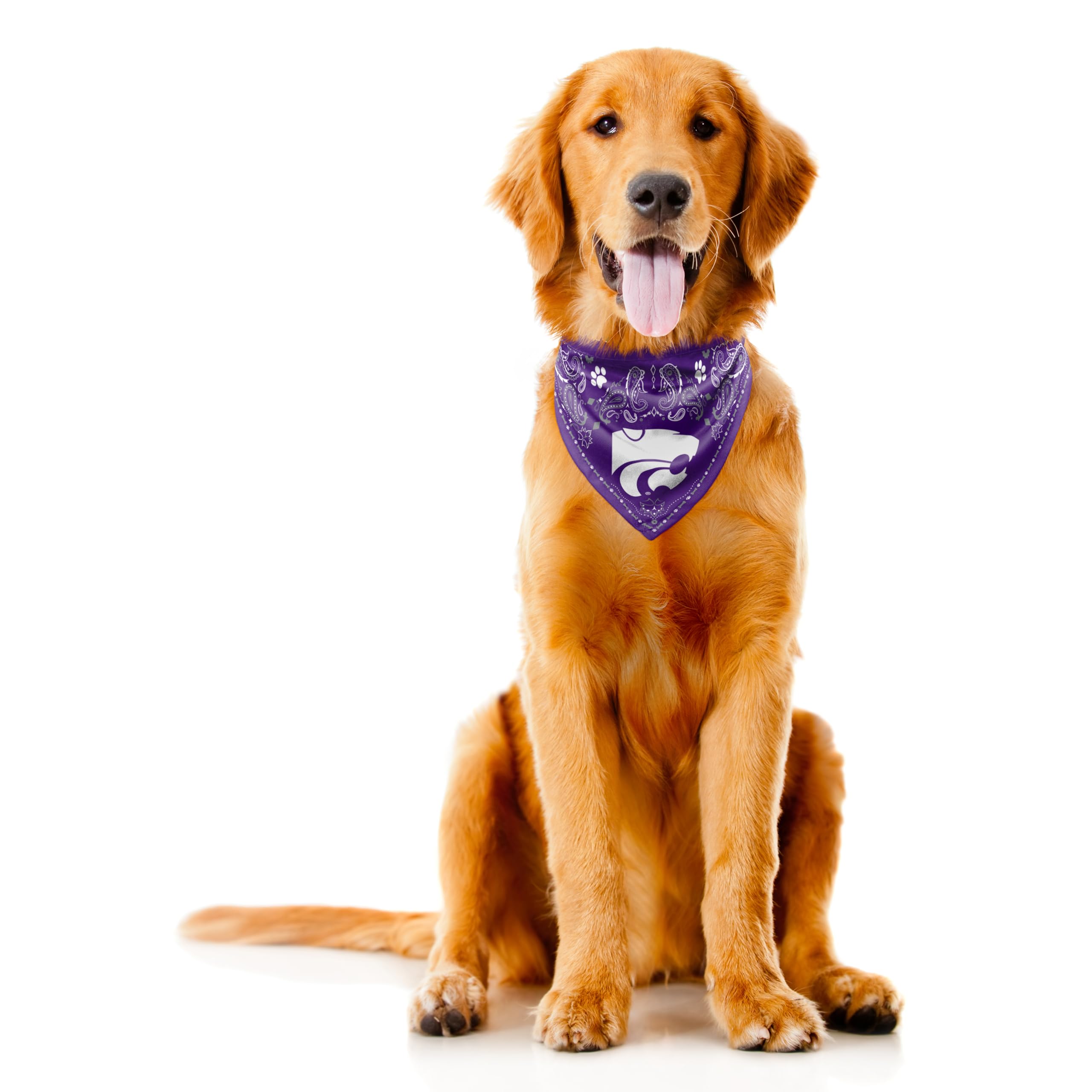 Littlearth NCAA Kansas State Wildcats Pet Bandana, Team Color, X-Small