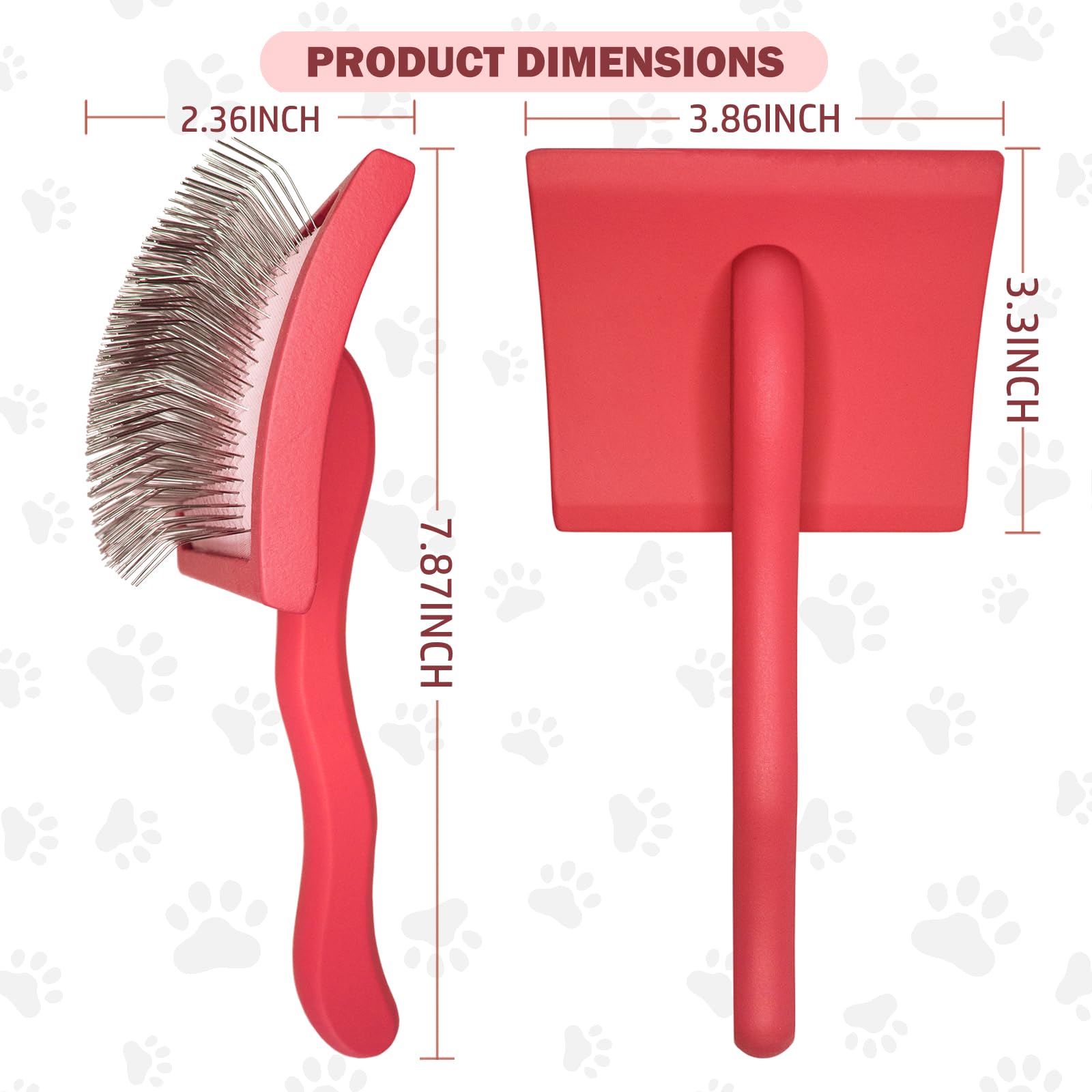 Anrundar Dog Slicker Brush For Golden Doodle Grooming Kit - Dematting Brushes For Goldendoodles, Labradoodles, Poodles - Pet Hai
