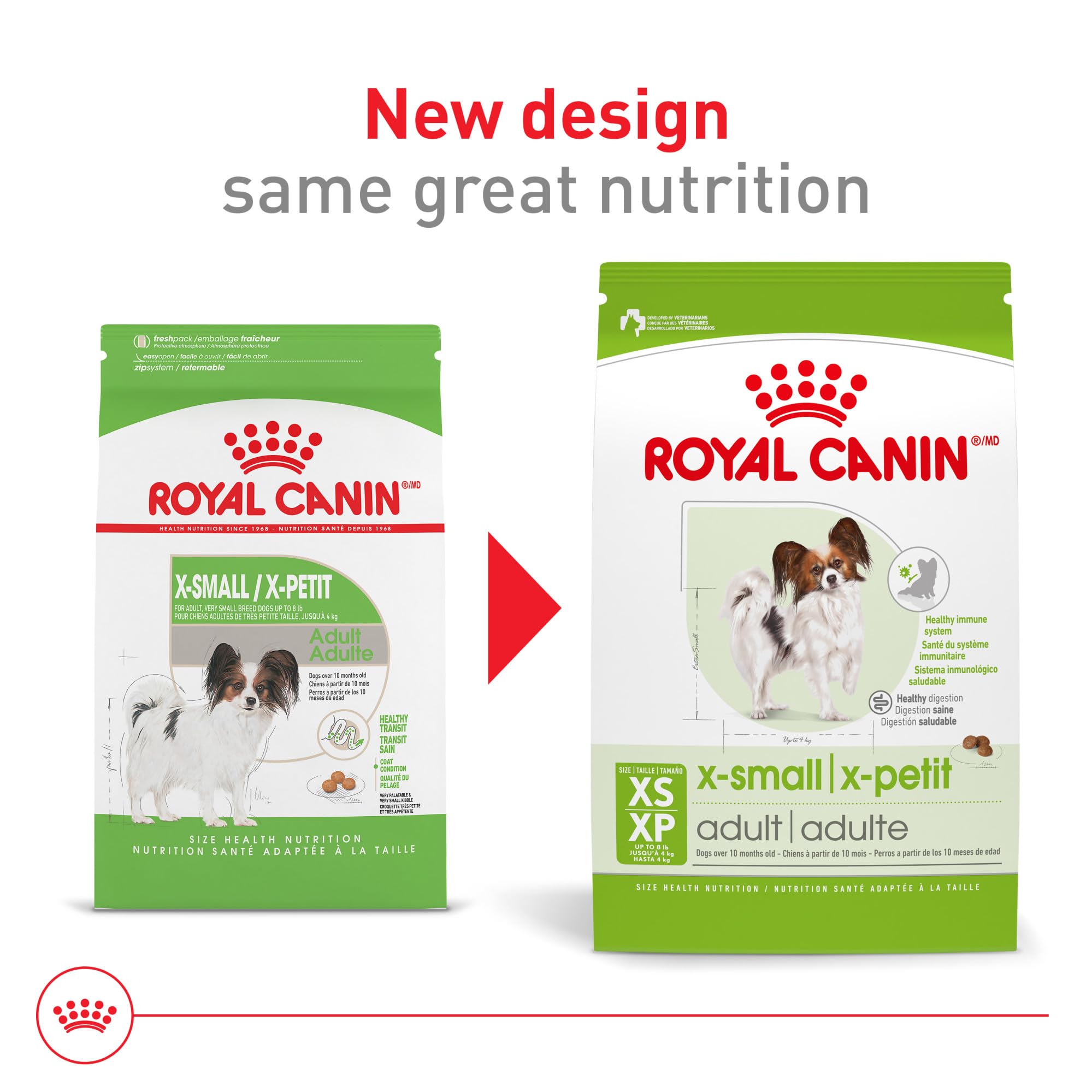 Royal Canin X-Small Adult Dry Dog Food, 14 lb Bag - Size Health Nutrition, Model 512214