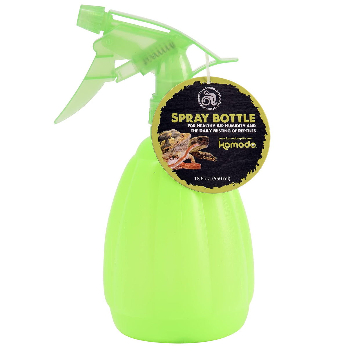 Komodo Spray Bottle | Perfect For Misting Amphibians And Reptiles | Helps Maintain Air Humididty | 550 Milliliter
