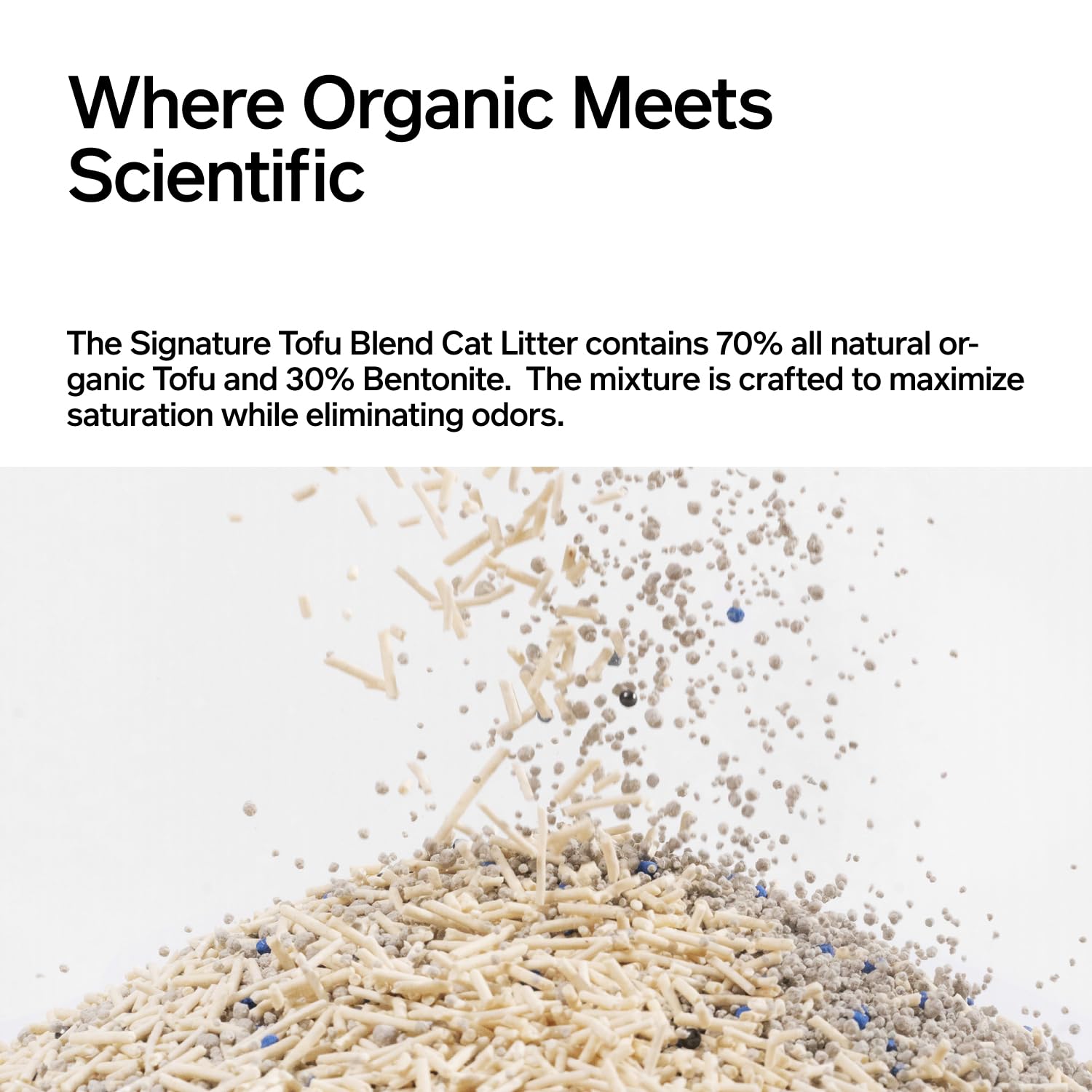 Pidan Mix Cat Litter,Tofu Cat Litter With Bentonite,Absorbent And Fast Drying,Flushable Tofu Litter,Selected Quality Pea Dregs,5