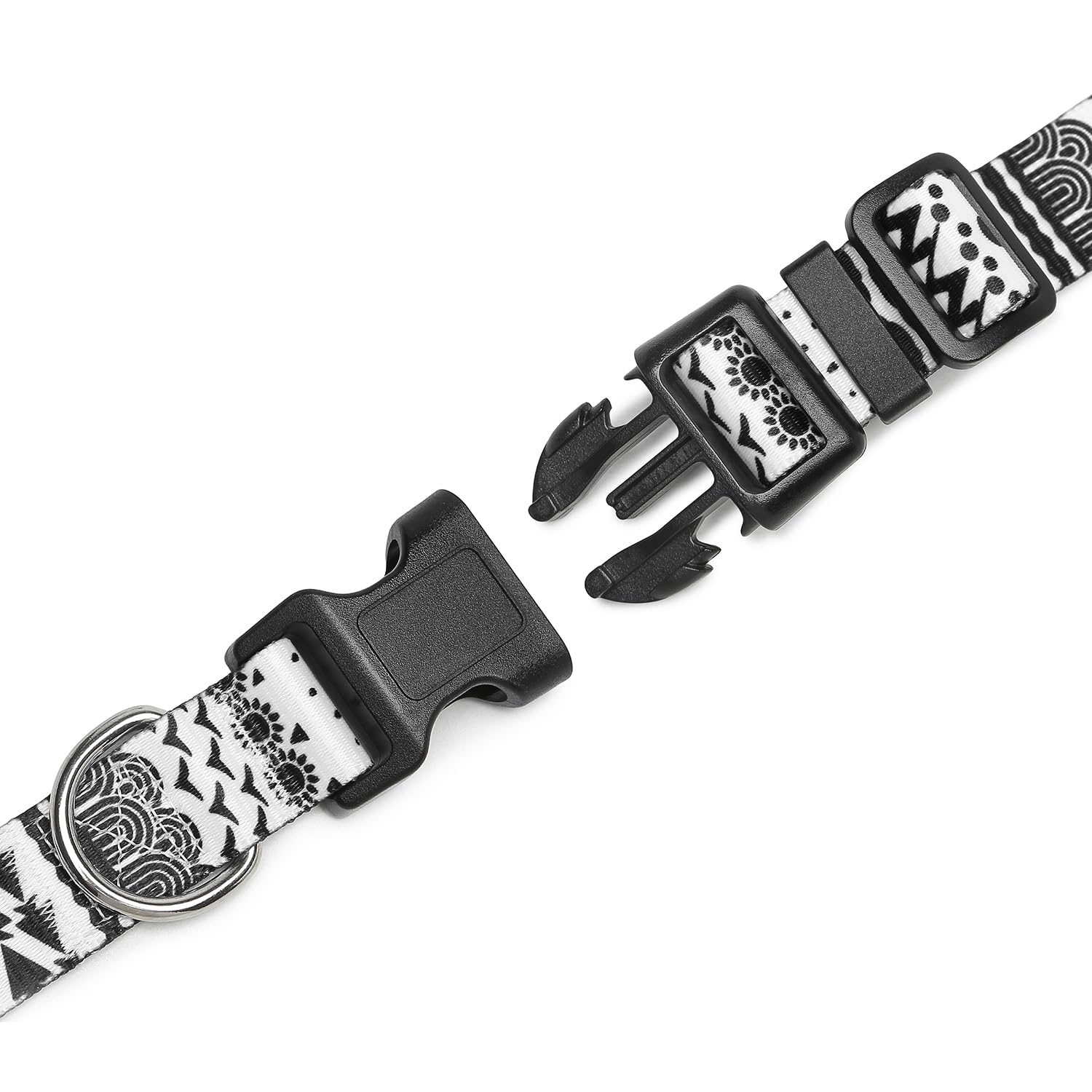 Mercano Adjustable Dog Collar - Special Design Patterns, Soft Nylon Comfortable Durable Pet Collar For Small Medium Large Dogs (