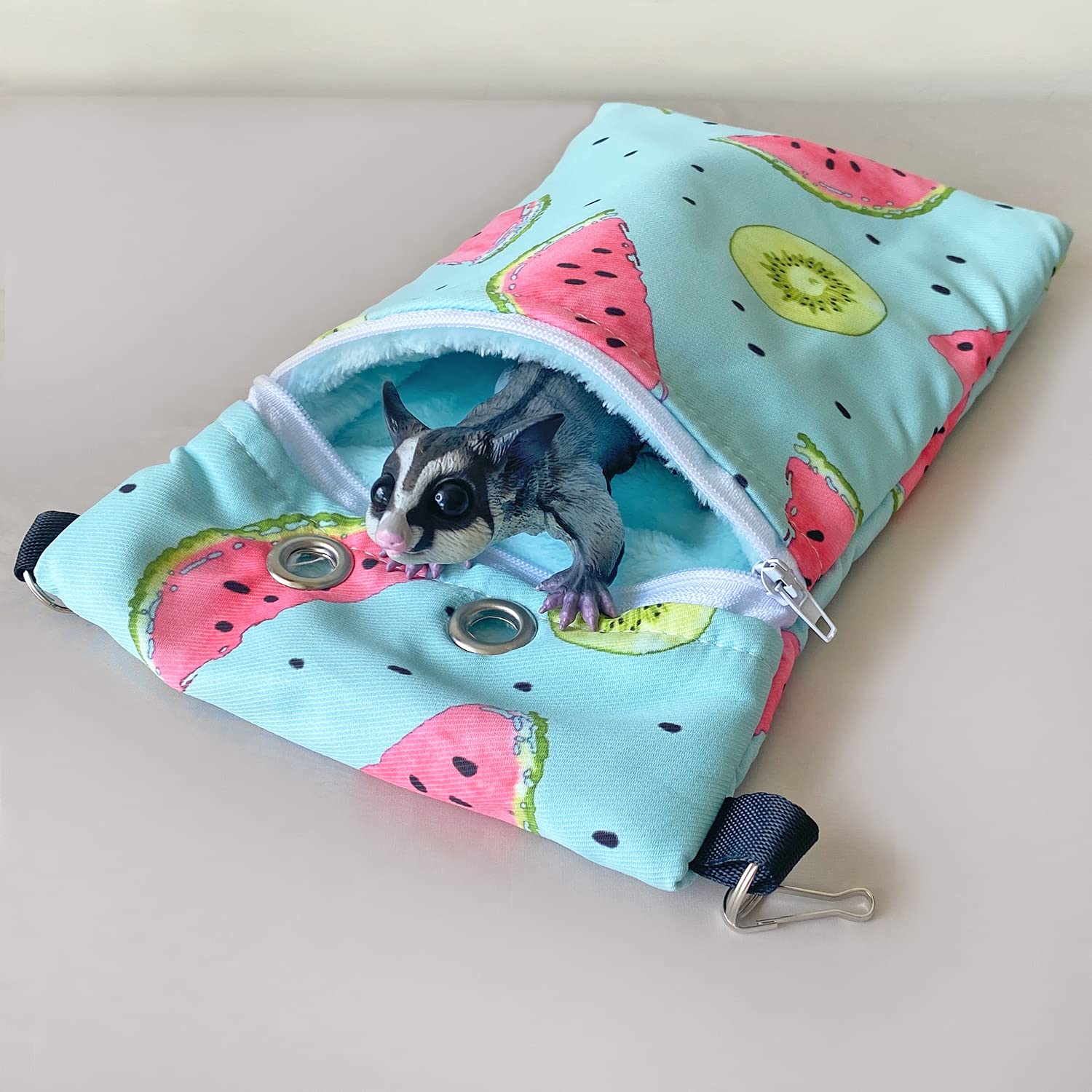 Waterproof Composite Fabric Sugar Glider Bonding Carry Pouch Portable Small Animal Carrier Bag Small Animal Bonding Crossbody St