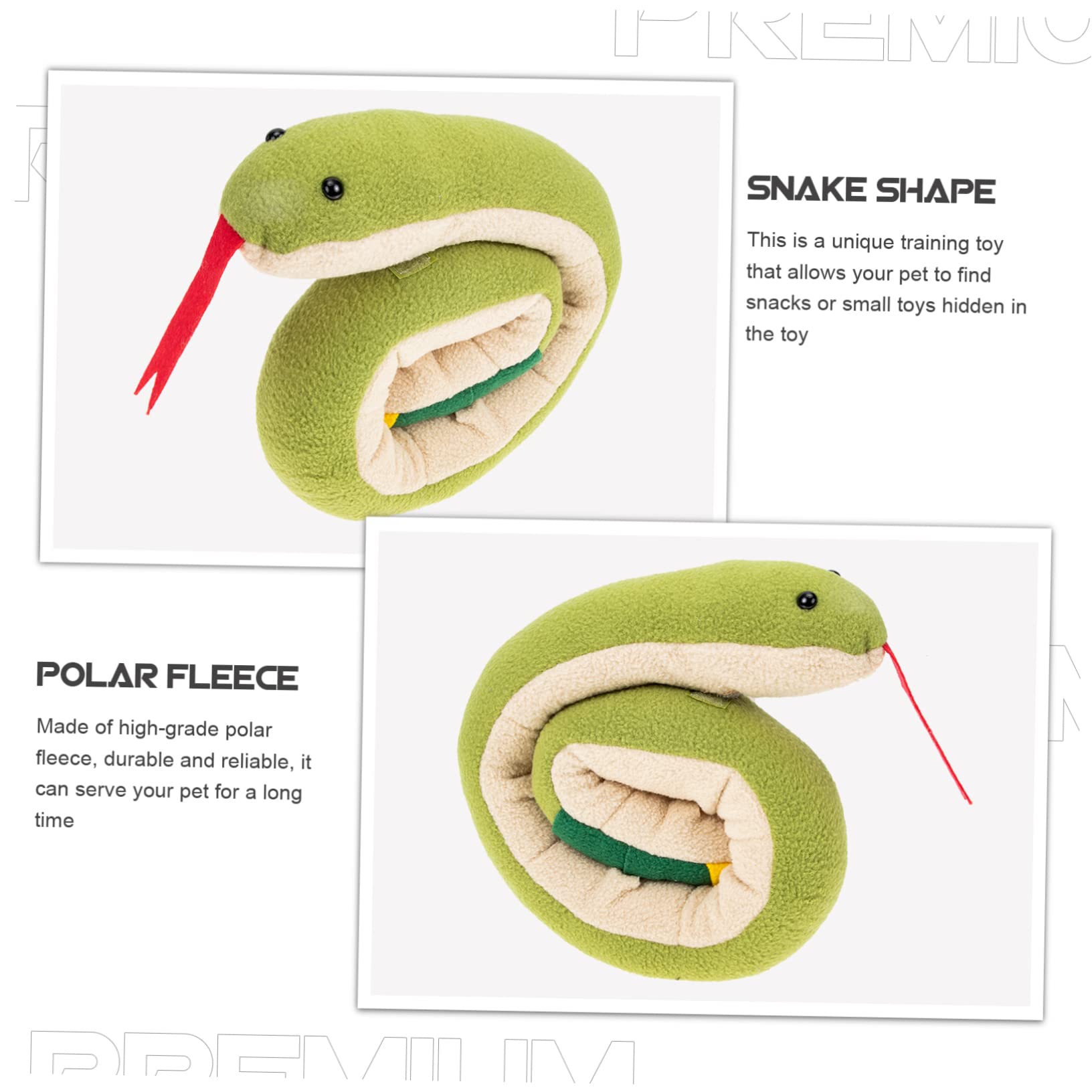 Parliky Portable Snuffle Snake Toy for Puppies Multi-Function Snuffle Mat for Dogs Interactive Treat Hiding Puzzle High-Grade Po