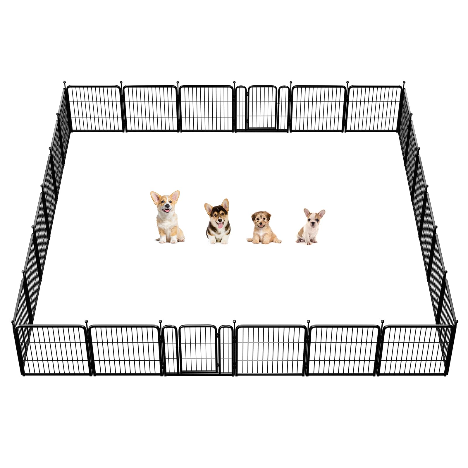 Fxw Rollick Dog Playpen For Yard, Rv Camping, 24 Inch 24 Panels For Puppy And Small Dogs│Patented