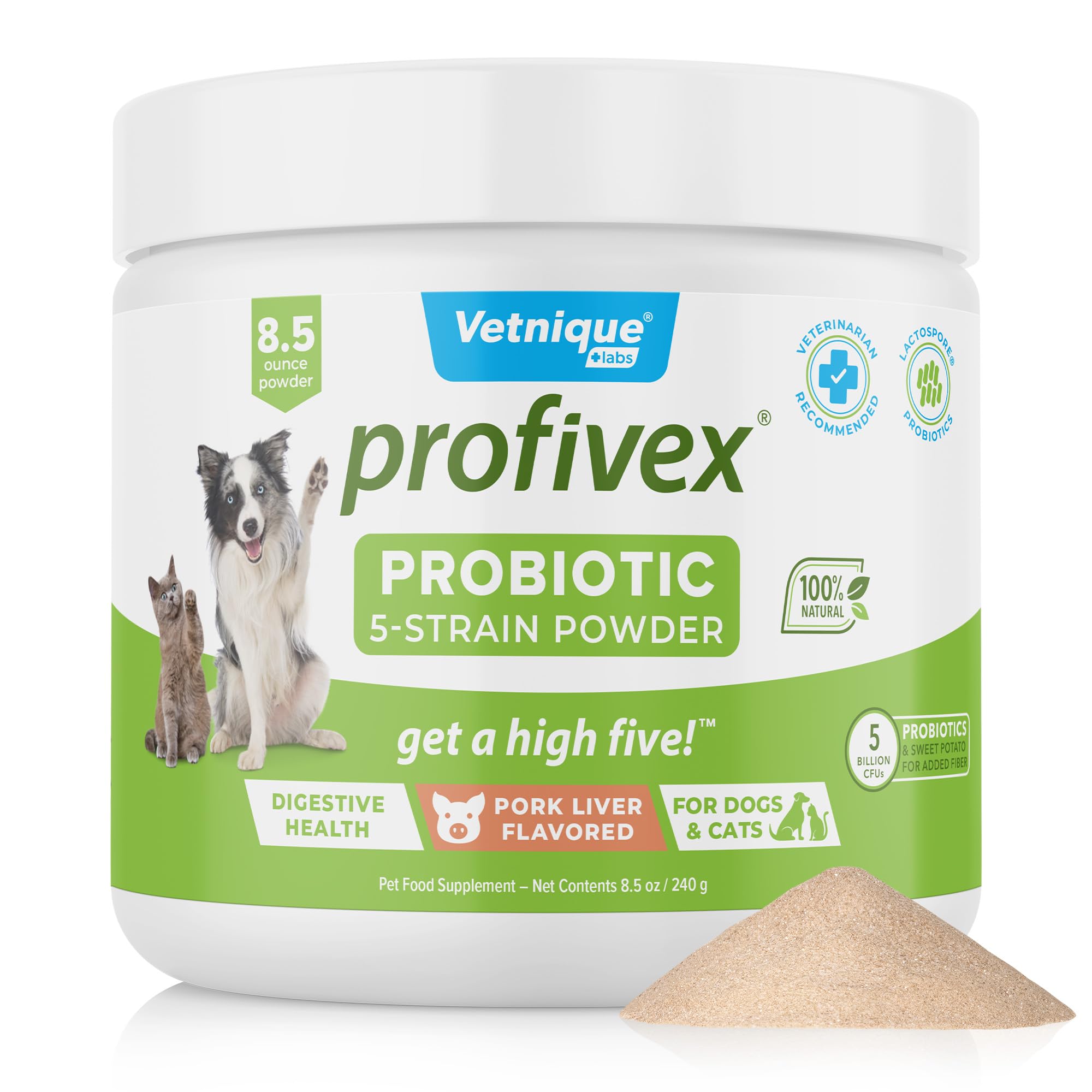 Vetnique Labs Profivex Probiotics for Dogs All Natural Dog Chews & Powder for Digestive Health Probiotic Supplements for Dogs 5