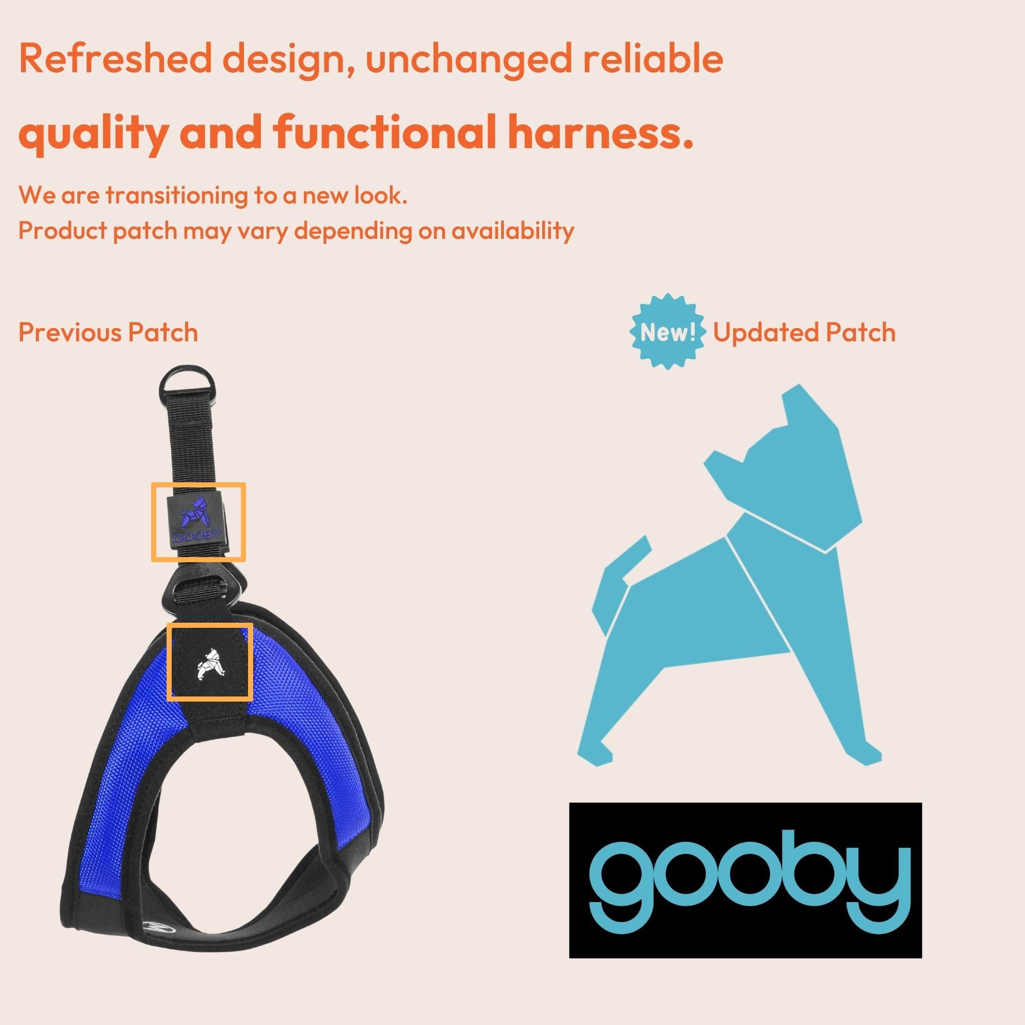 Gooby Escape Free Easy Fit Harness - Black, Large - No Pull Step-In Patented Small Dog Harness With Quick Release Buckle - Perfe