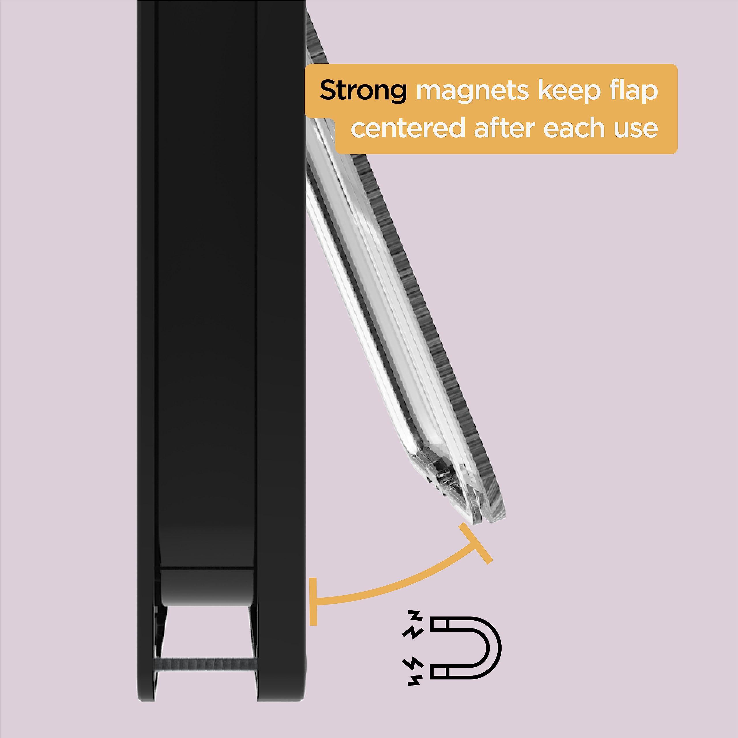 Hakuna Pets Standard Cat And Small Pet Door, Small, Black, Pets Up To 11 Lbs.