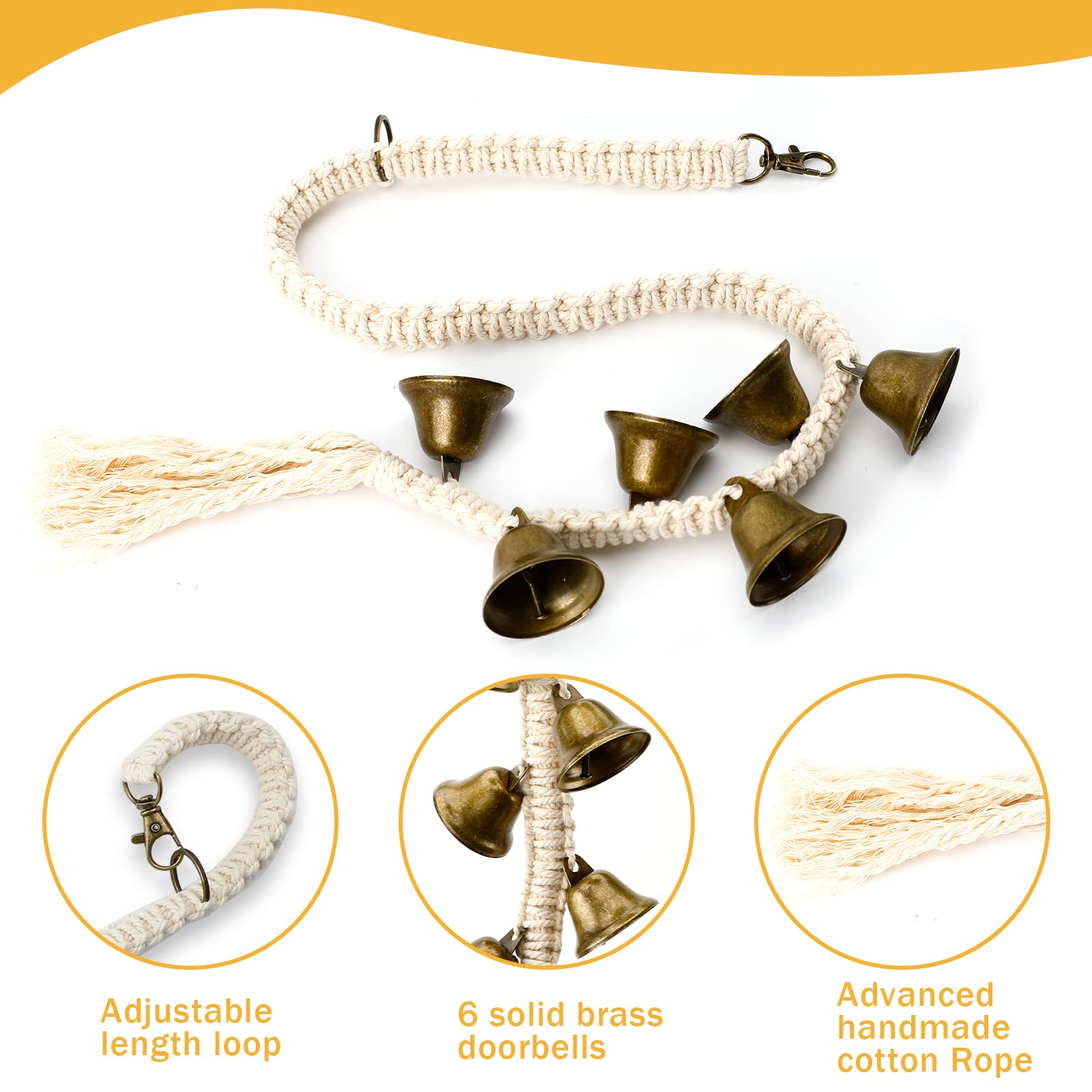 Dog Bell For Potty Training And House Training 2-Pack For Puppy Ring Out Training Puppy Supplies Dog Training Bell