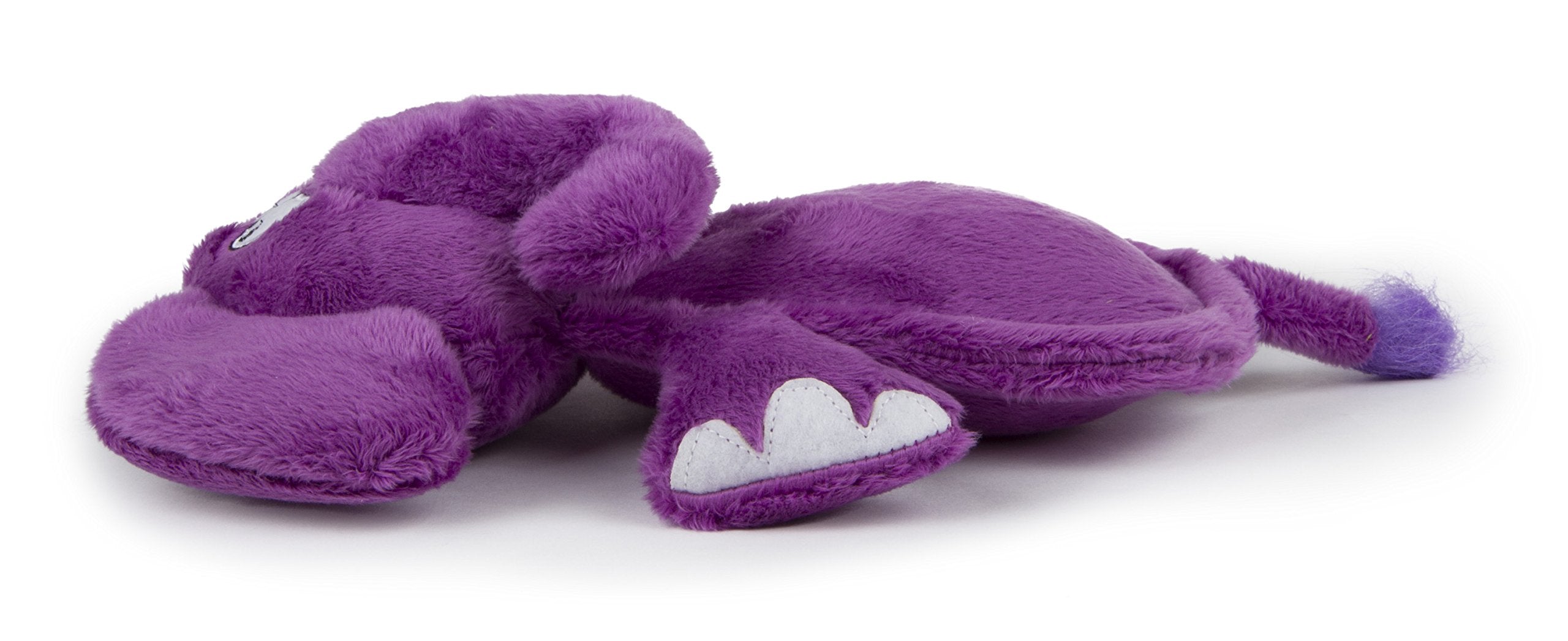 Hear Doggy Flatties With Chew Guard Technology Dog Toy, Elephant, Purple, Large (58547)