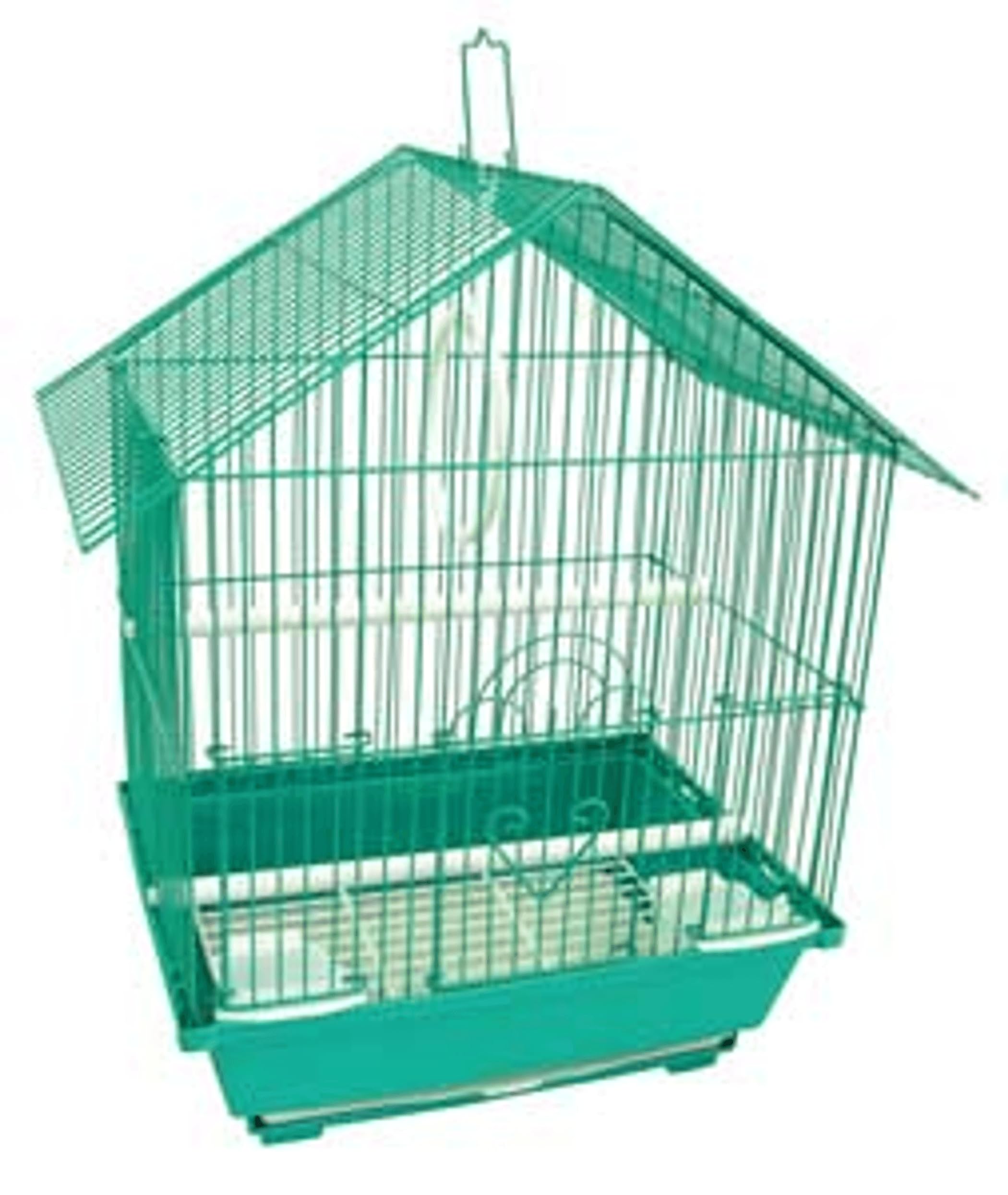 Yml A1114Mgrn House Top Style Small Parakeet Cage, 11'' X 9'' X 16''
