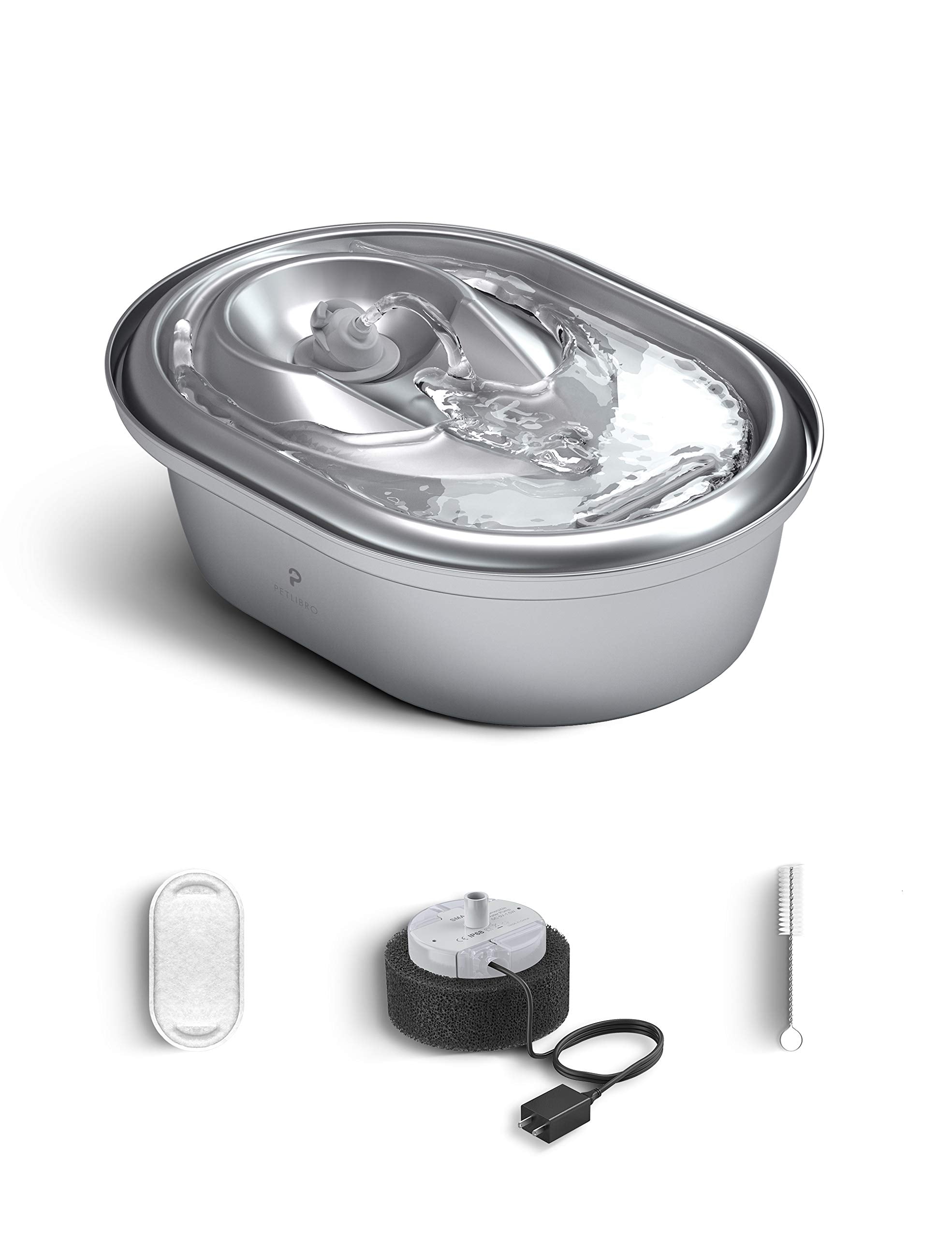 Petlibro 4 Packs Replacement Filters For Stainless Steel Cat Water Fountain Plwf003, 2 Months Set Of Replacement Filters