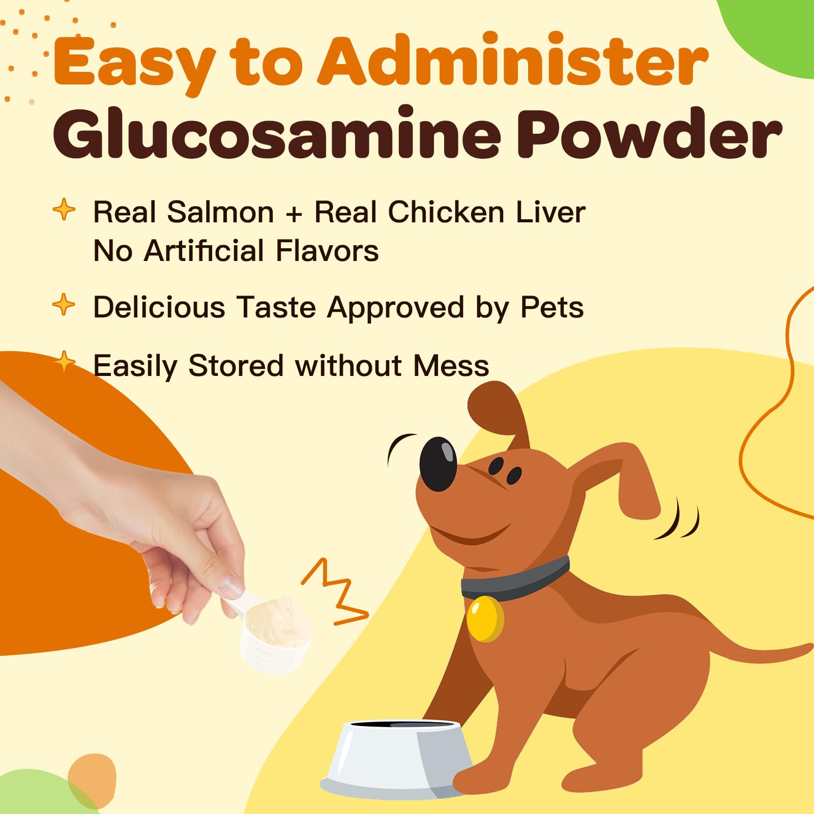 Glucosamine for Dogs, Joint Supplement for Dogs, Chondroitin, MSM, Turmeric, Omega 3, Support Hip & Joint Mobility - Dog Joint P