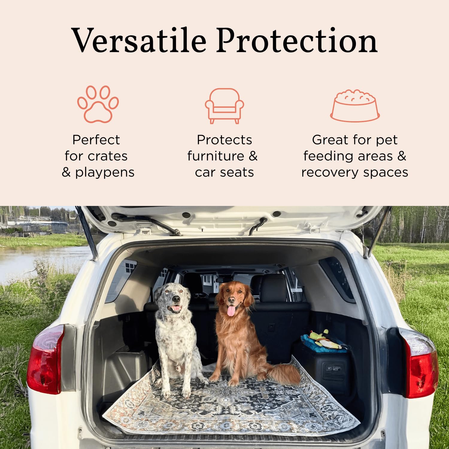 Lovewag Washable Pee Pads for Dogs | Anti Slip Reusable Pee Pads | Super Absorbent and 100% Waterproof Puppy Pee Pads | Leak-Pro