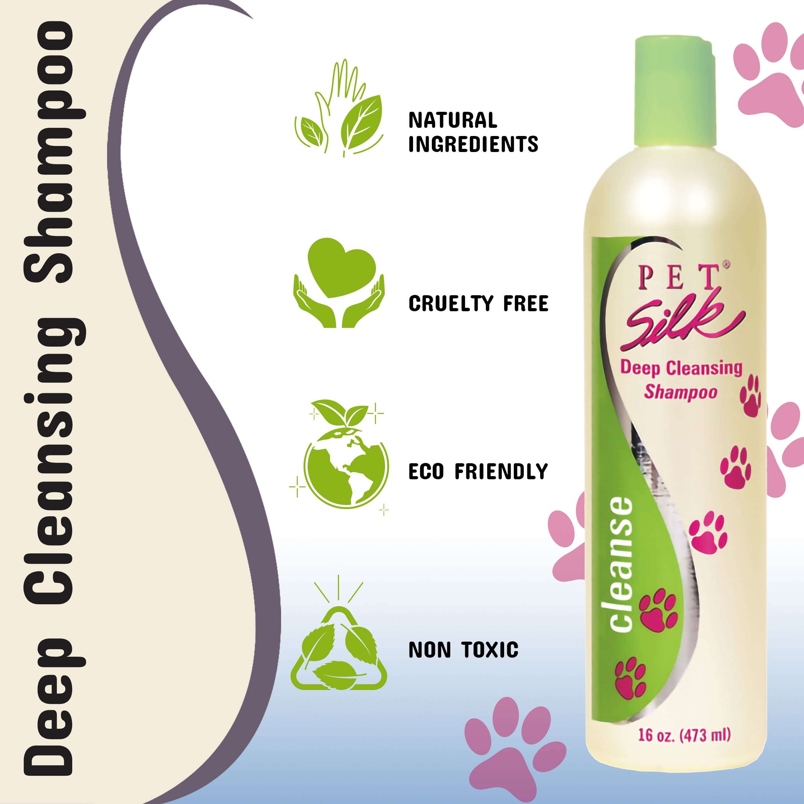 Pet Silk Shampoo, Deep Cleansing, 16 Ounce