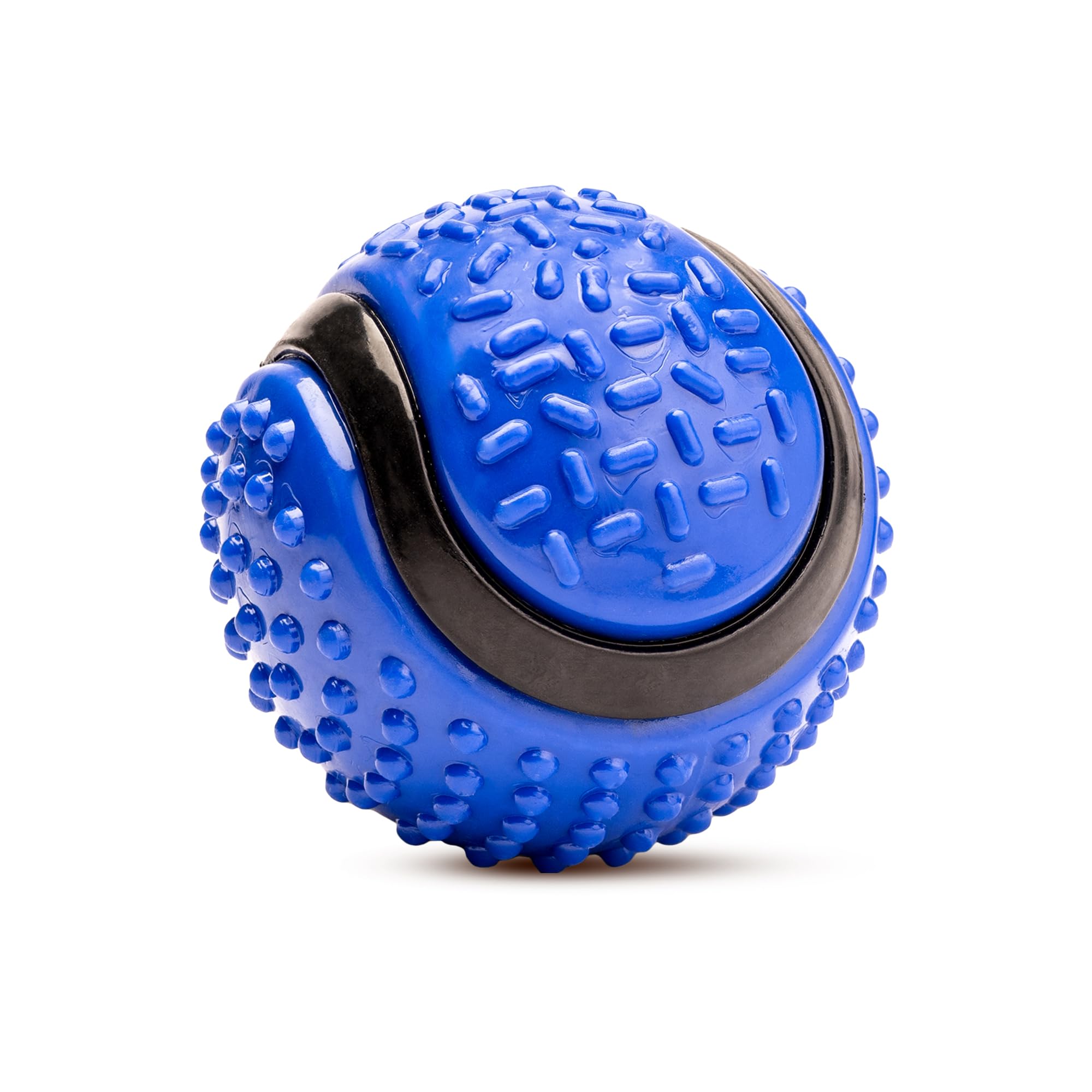 KIBBO Dotted Rubber Big Ball for Dogs & Cats | NonToxic & Durable Chew Toy for Playing, Teething & Training | Suitable for All 