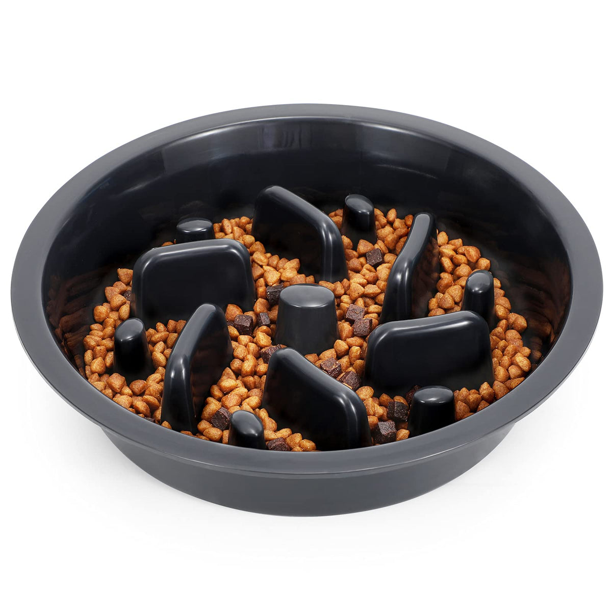 Dog Slow Feeder Bowl JASGOOD Reduce Slip Puzzle Bowl for Raised Pet Feeders - Interactive Bloat Stop Dog Dishes Elevated Diners 