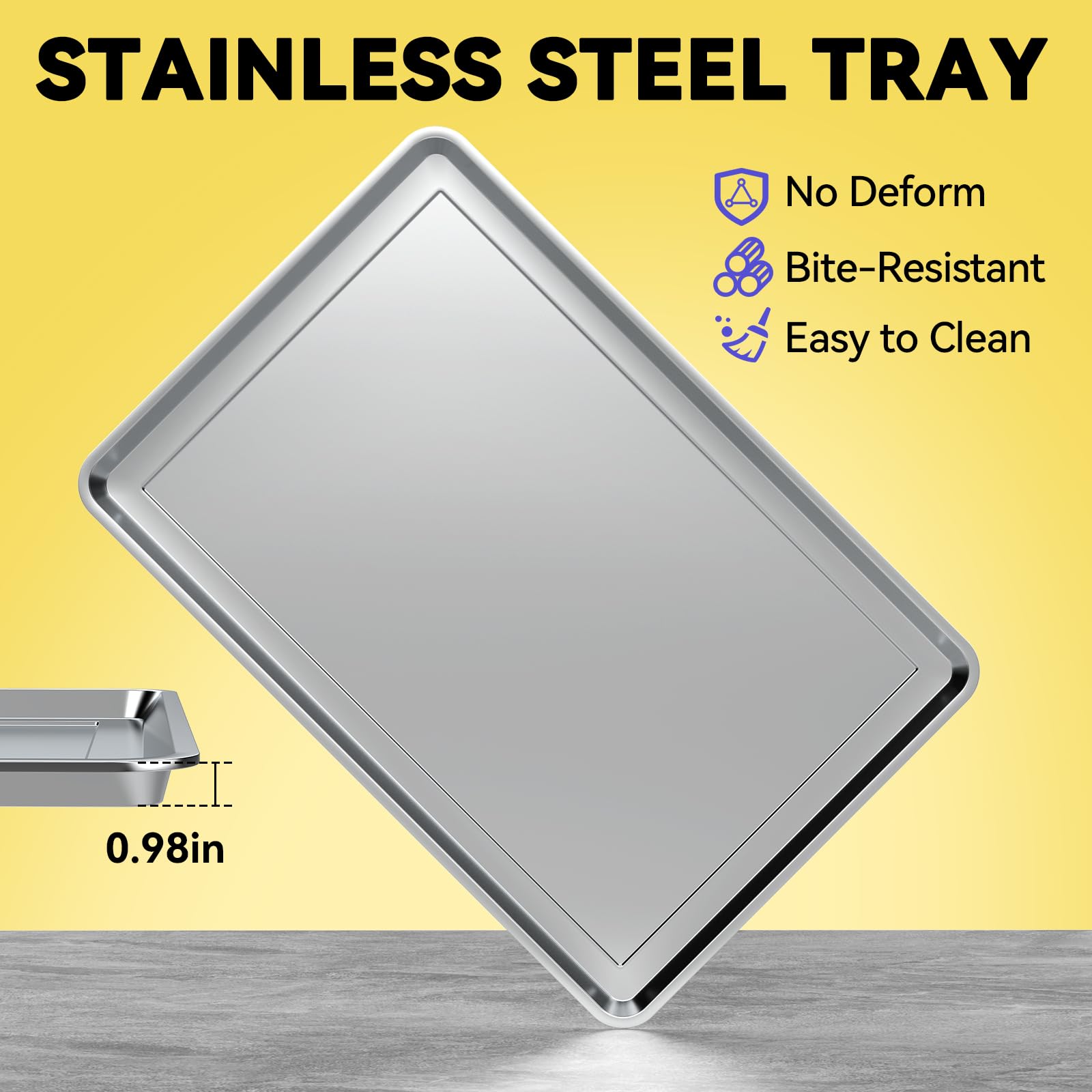 Dog Grass Pad With Tray Large, 35'' X 24'' Stainless Steel Dog Litter Box With 2 Premium Grass Pads & Reusable Pee Pad - Durable