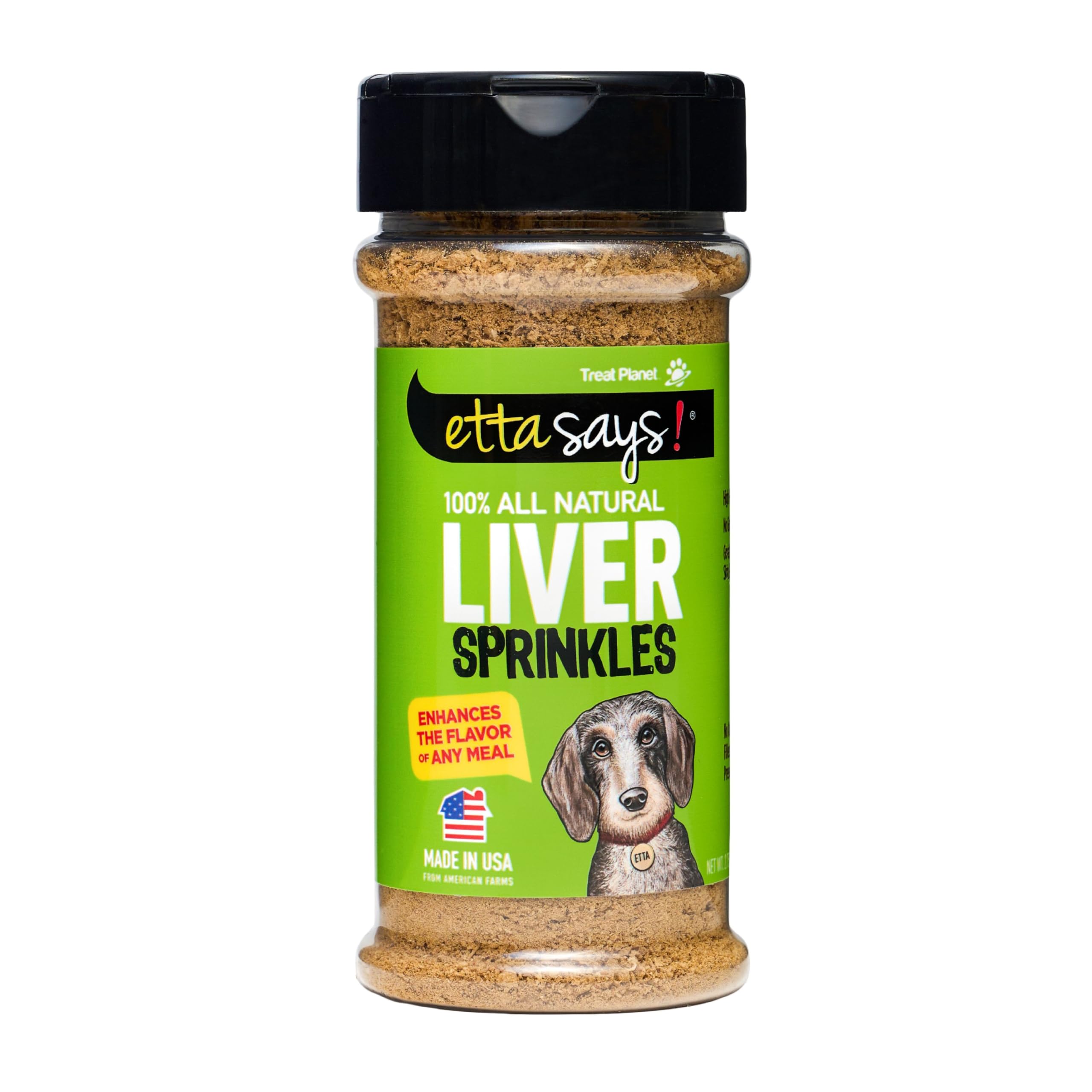 etta says! Liver Sprinkles for Dogs - High Protein Food Topper - Boosts Flavor - 100% Natural and Made in USA (Pack of 1)