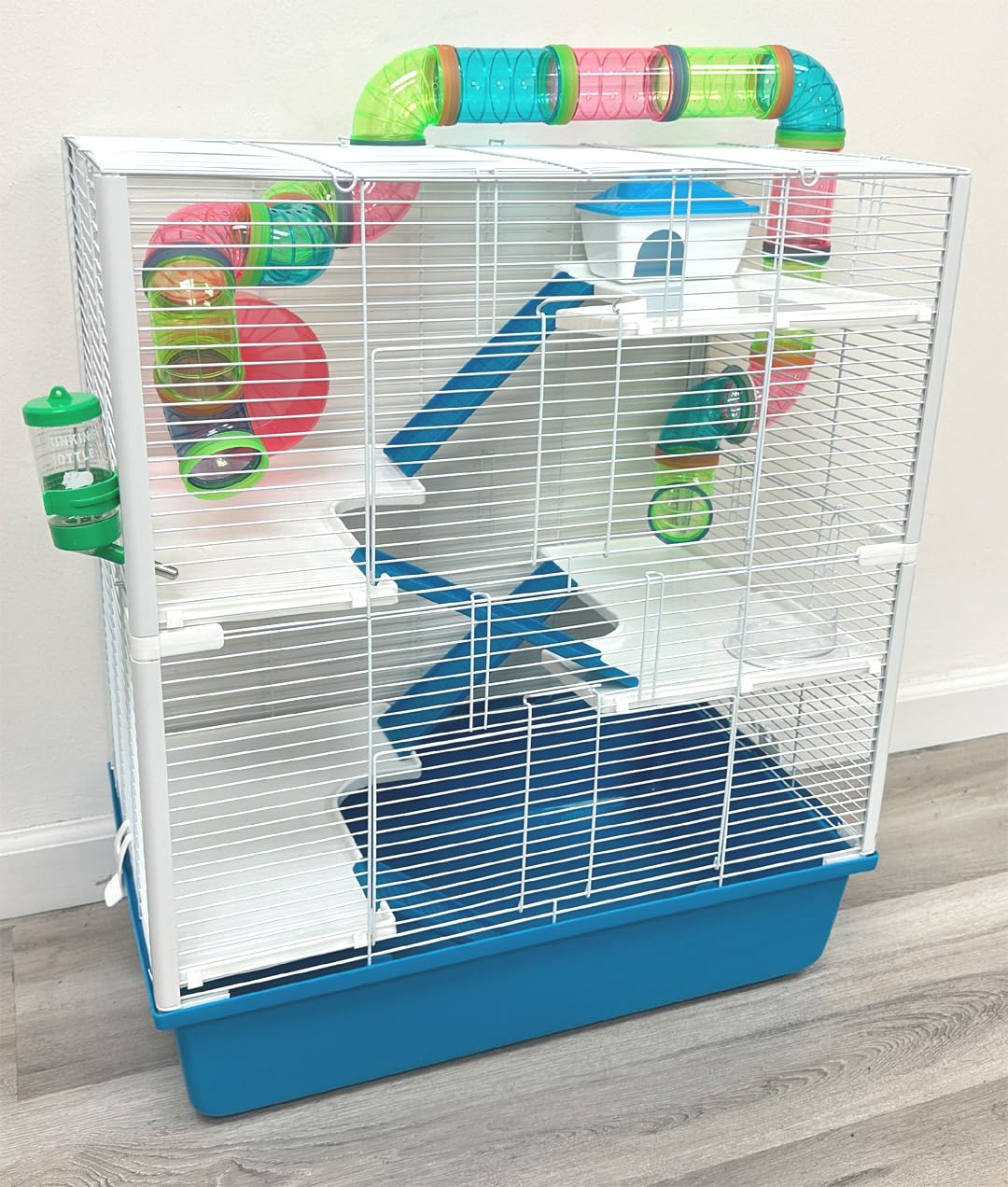 Extra Large 23'' Multi-Floors Hamster Mansion Mouse Habitat Gerbil Home Rat House Small Animal Critter Expandable And Customizab
