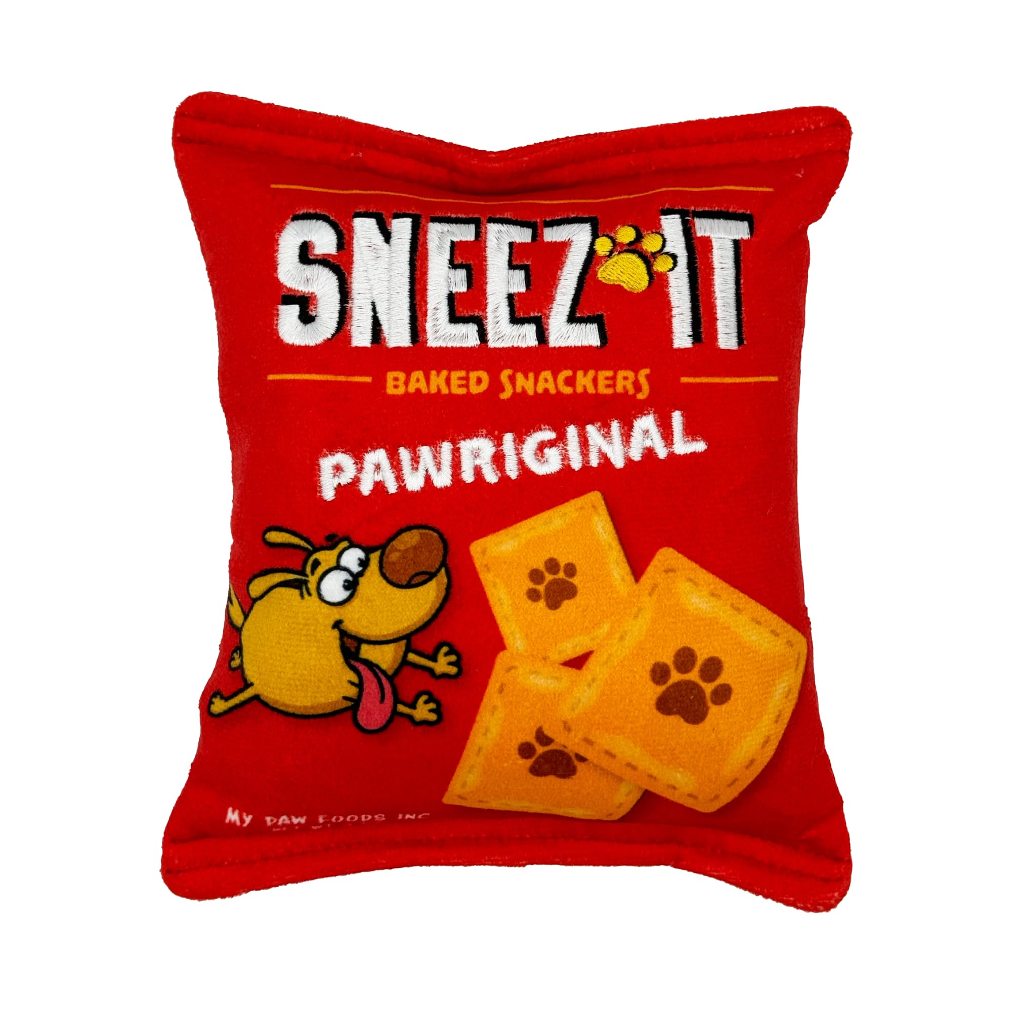 Huxley & Kent For Dogs - Sneez-It (Small) - Snack Attack Power Plush Funny Dog Toy With Squeaker - H&K Squeaky
