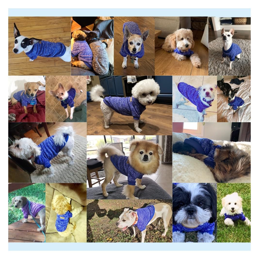 Jecikelon Dog Clothes Dogs Sweater Soft Puppies Clothing Winter Puppy Sweaters Warm Outfit For Dogs Small Xxs Xs Cat Apparel (X-