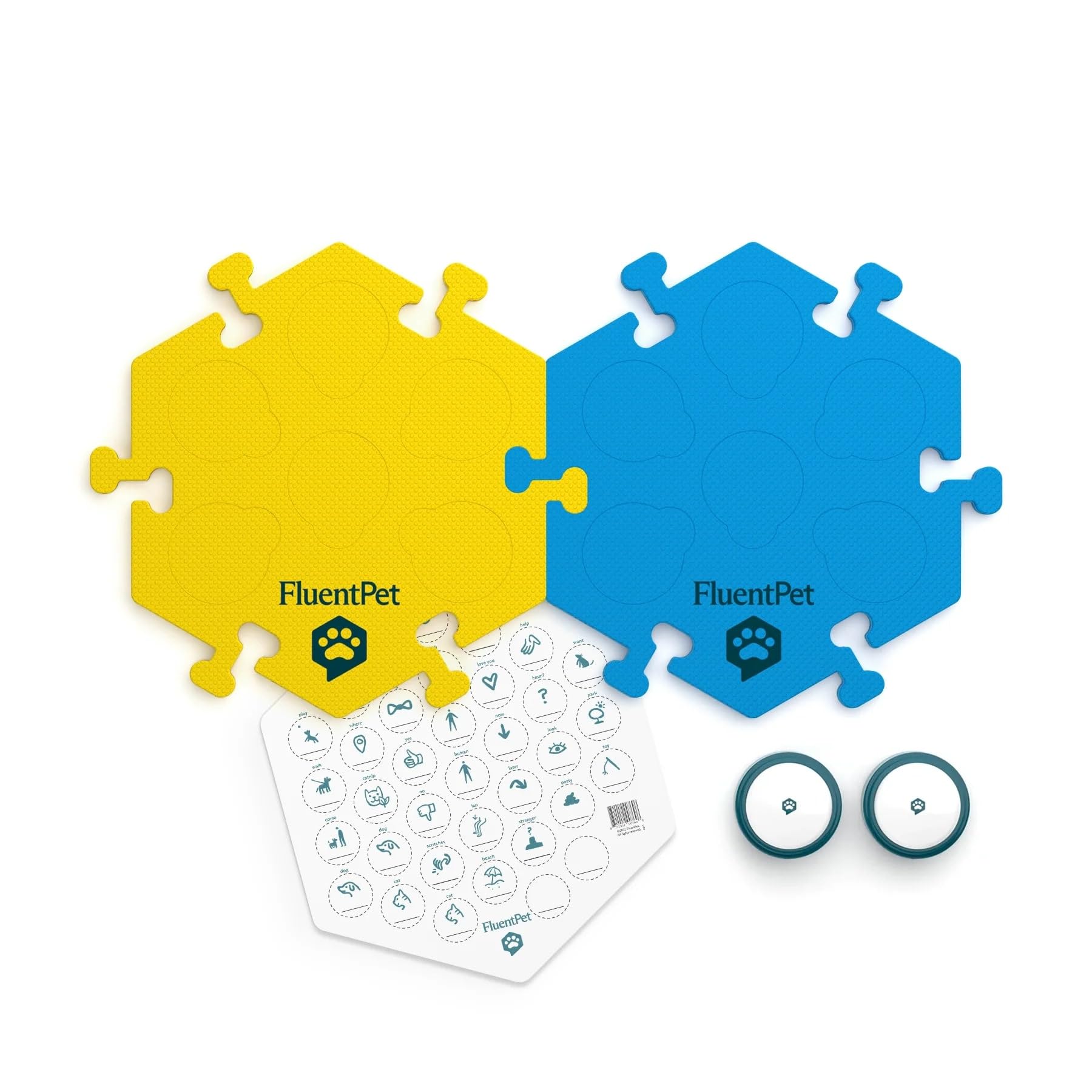 Fluentpet Sound Button Tester Kit - Dog Buttons For Communication - Compact Talking Buttons For Dogs And Cats - Dog Talking Butt