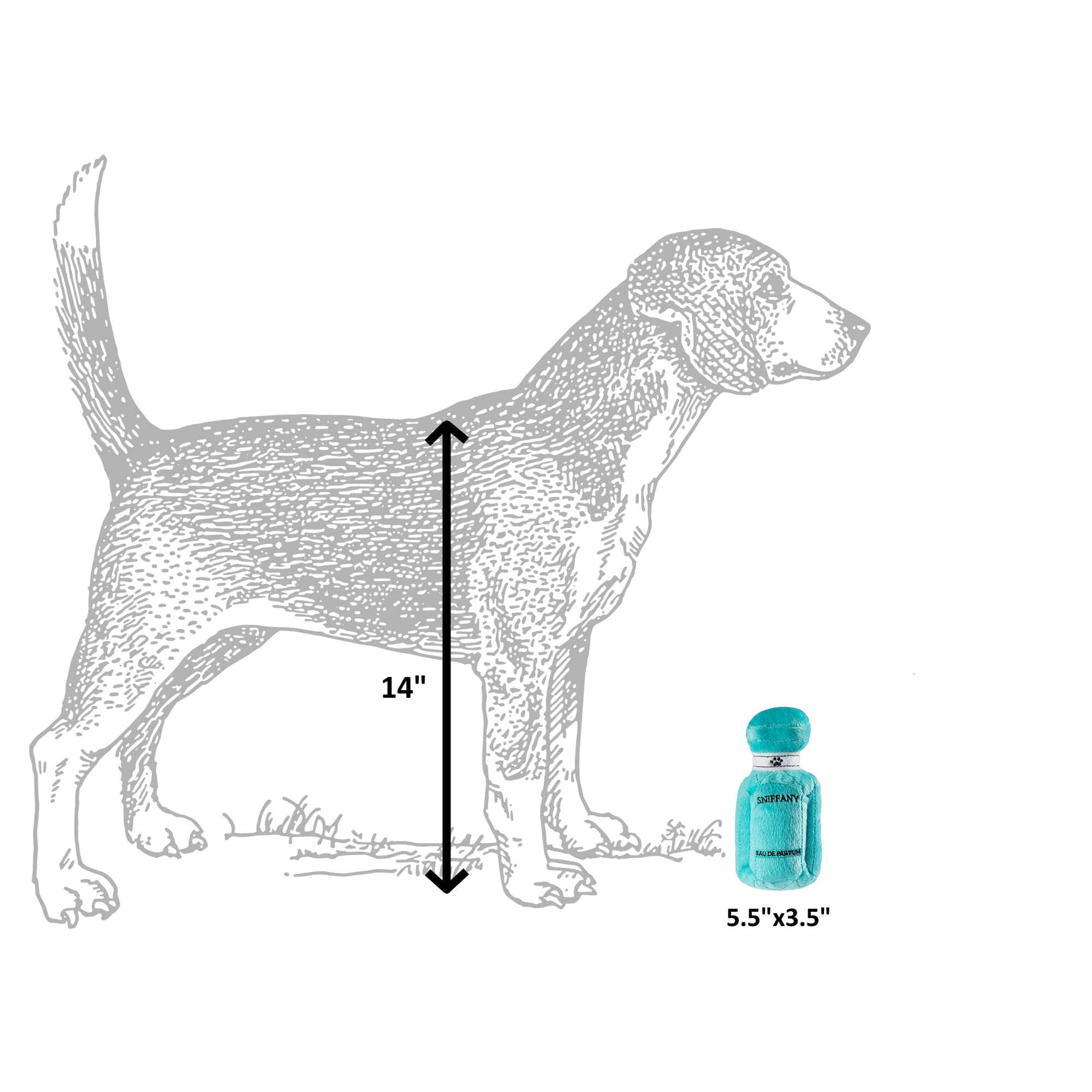 Dog Diggin Designs Runway Pup Collection | Unique Squeaky Parody Plush Dog Toys ?Fashion Accessories