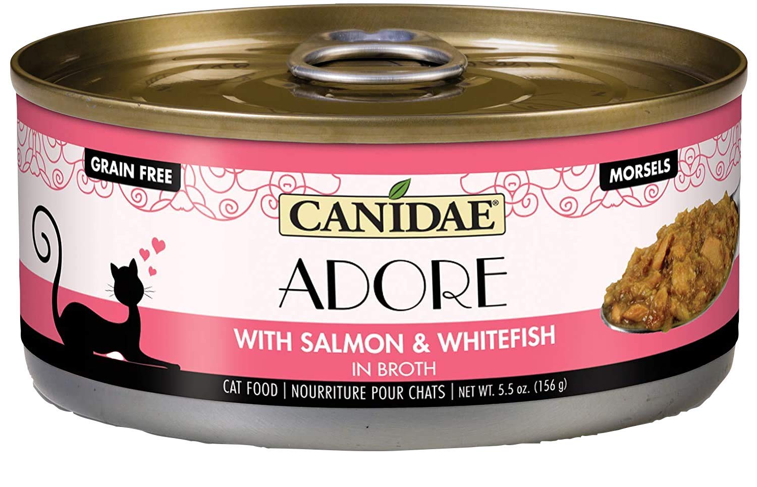CANIDAE PURE With Salmon and Whitefish in Broth Cat Wet (24) 2.46 oz.