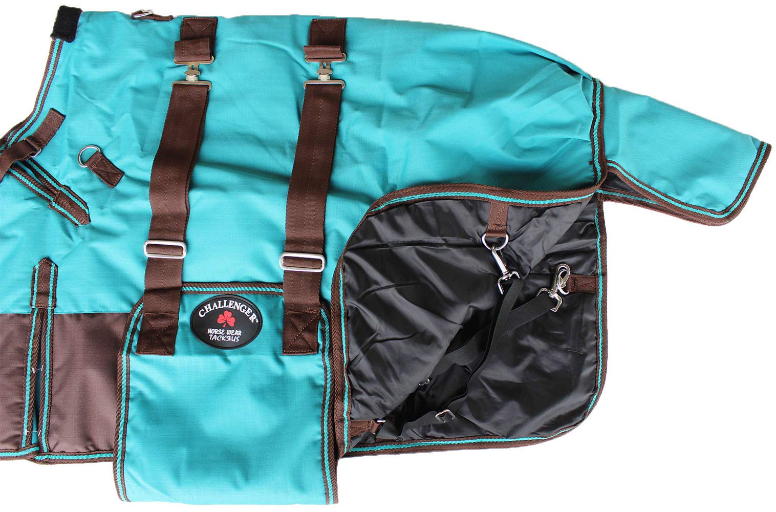 Challenger 50' 1000D Miniature Weanling Donkey Pony Horse Foal Winter Blanket Teal 51937B
