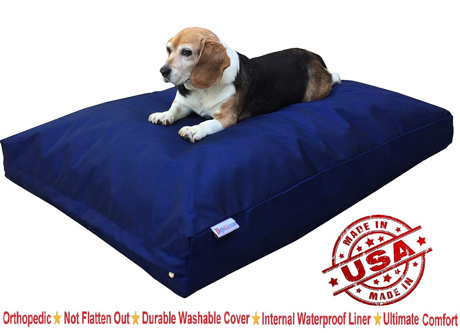 Dogbed4Less Jumbo Orthopedic Extreme Comfort Memory Foam Dog Beds For Extra Large Dog, Internal Waterproof Cover And Machine Was