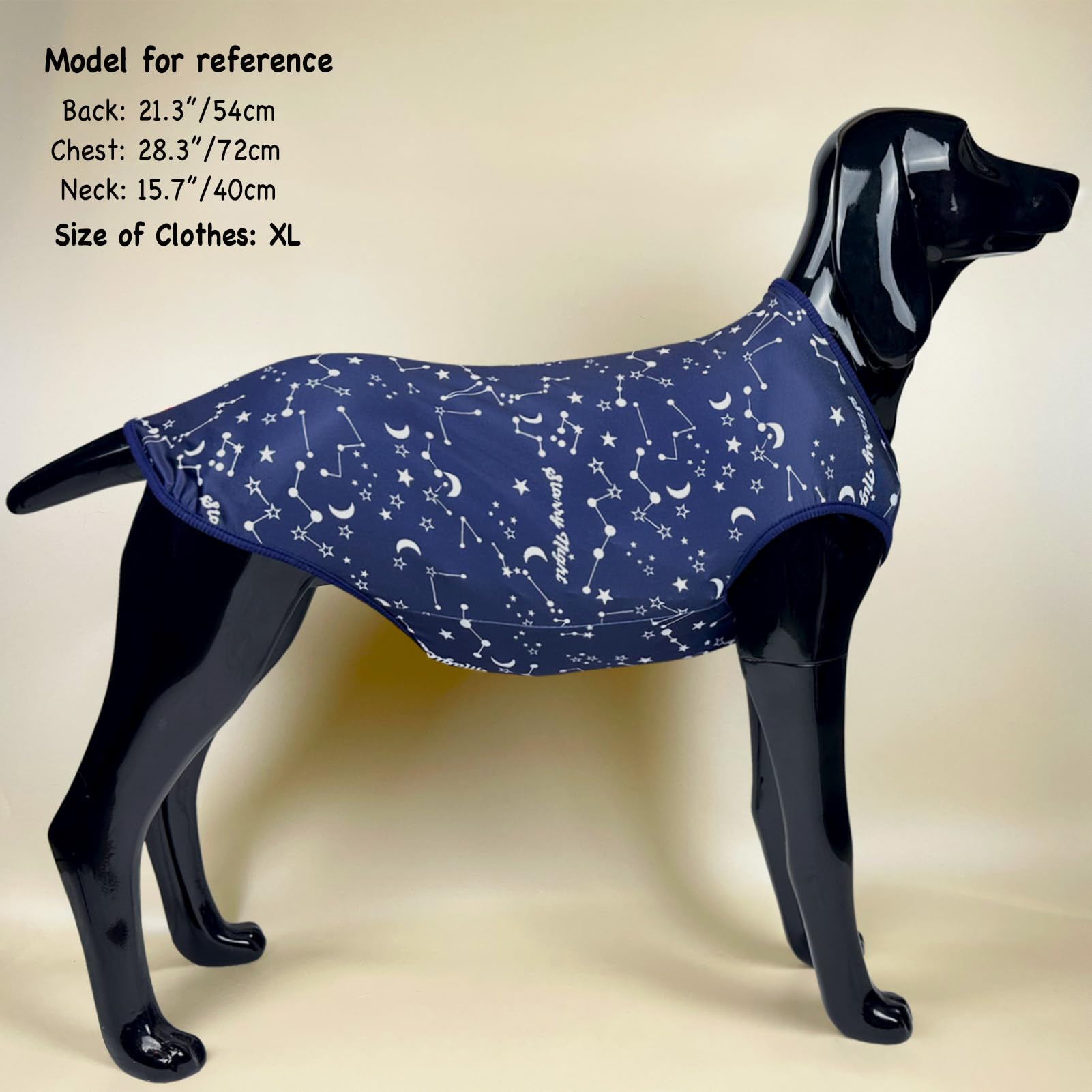 D.E.E Large Dog Shirts Unicorn Galaxy Pattern Printed Dog Shirts For Large Dogs Big Dog Clothes Dog Tank Top Stretchy (Vgalaxyda