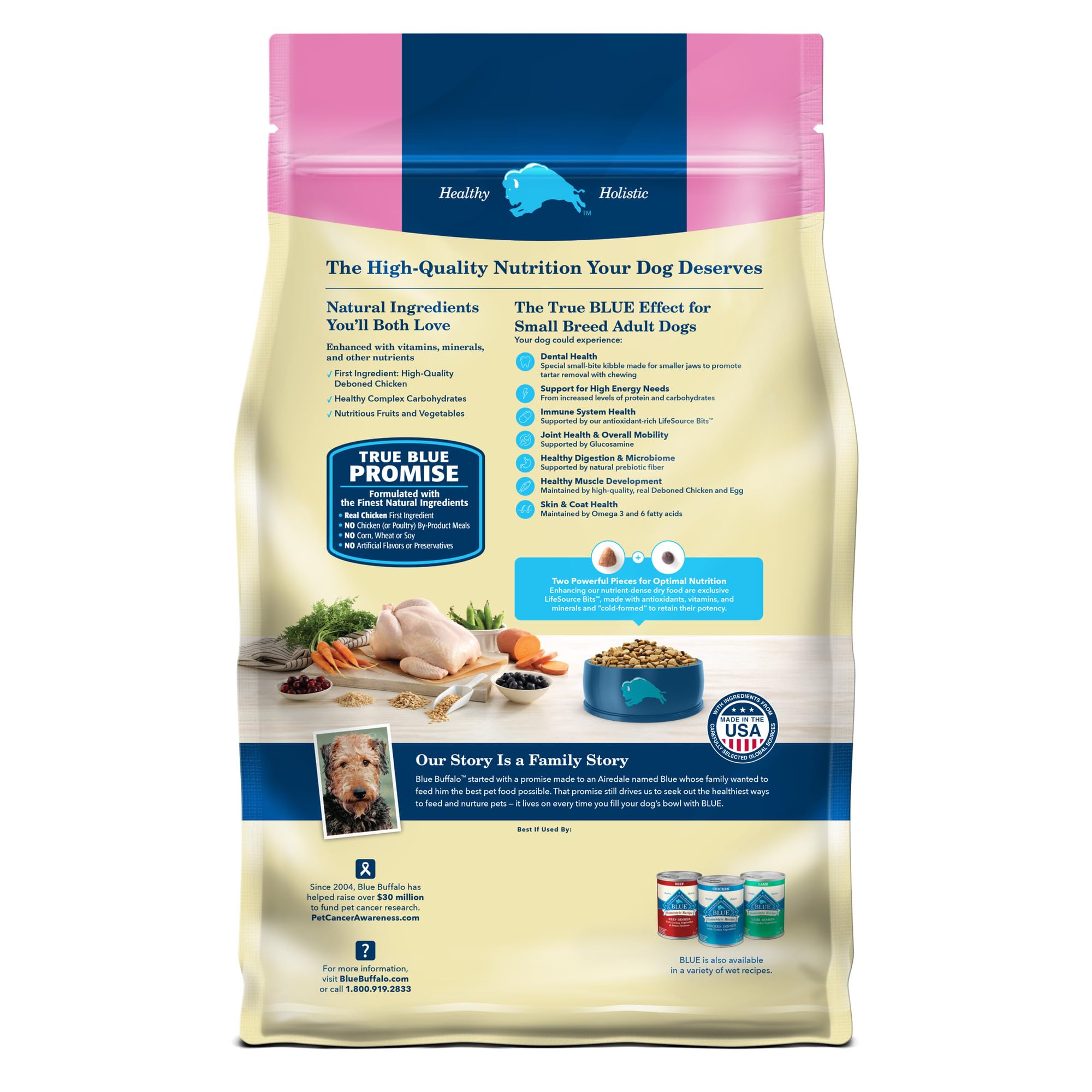 Blue Buffalo Life Protection Formula Adult Small Breed Dry Dog Food, Supports High Energy Needs, Made with Natural Ingredients,
