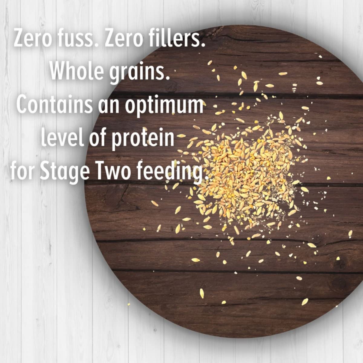 Scratch and Peck Feeds Whole Grain Grower Mash Chicken and Duck Feed - 40 lbs Bag - Corn-Free and Soy-Free - 17% Protein, Certif