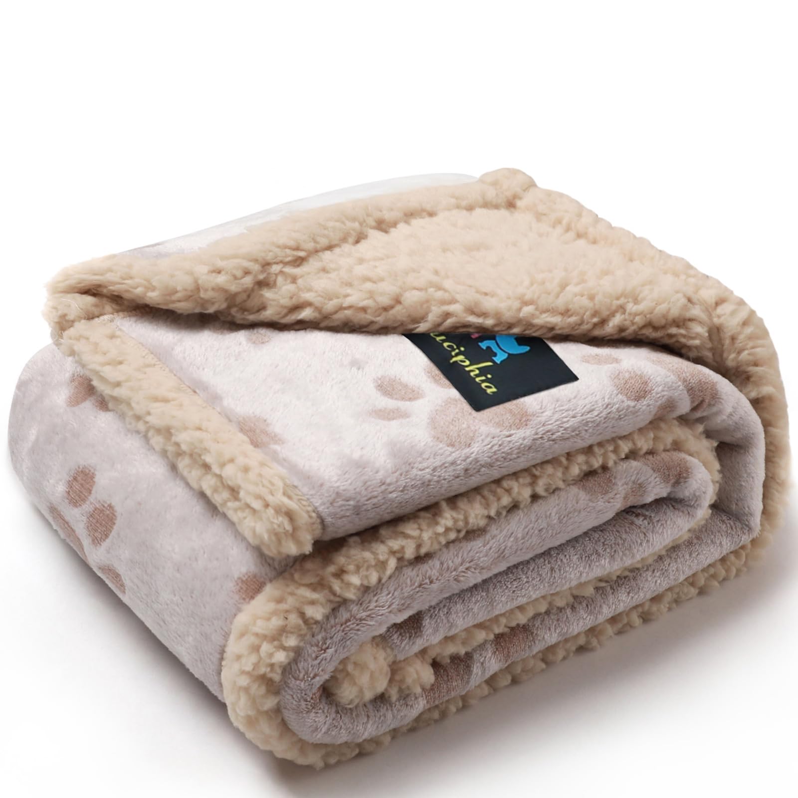 Luciphia Waterproof Pet Blankets For Couch Sofa Bed Cover Liquid Pee Proof Washable Soft Fluffy Large Dog Blanket Reversible Fur