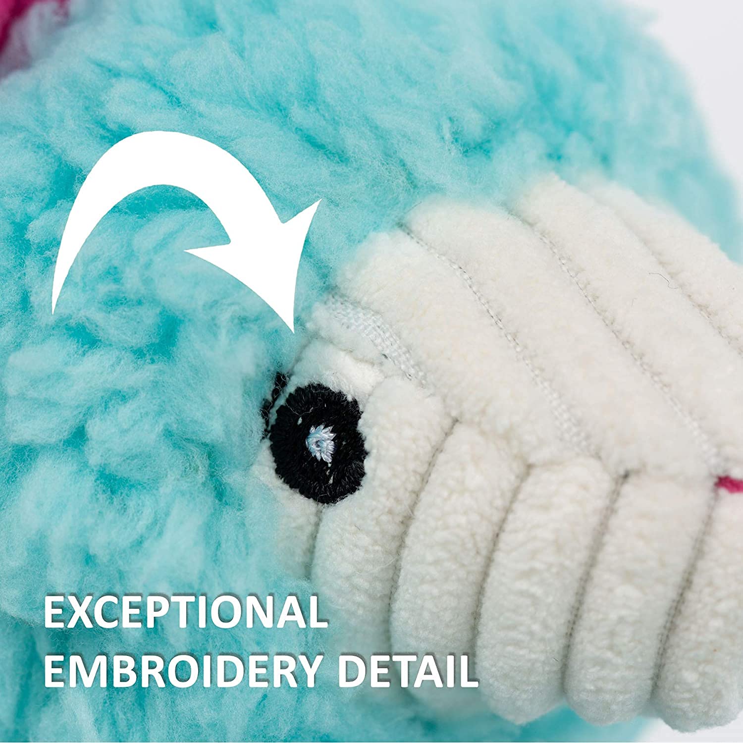 Hugglehounds Fleece Dog Toys For Large Dogs & Aggressive Chewers - Squeaky Plush Dog Toy - Soft Yet Extra Durable Stuffed Pet Toy - Puppy Toys For All Breeds | Flufferknottie, Large Fiona The Frog