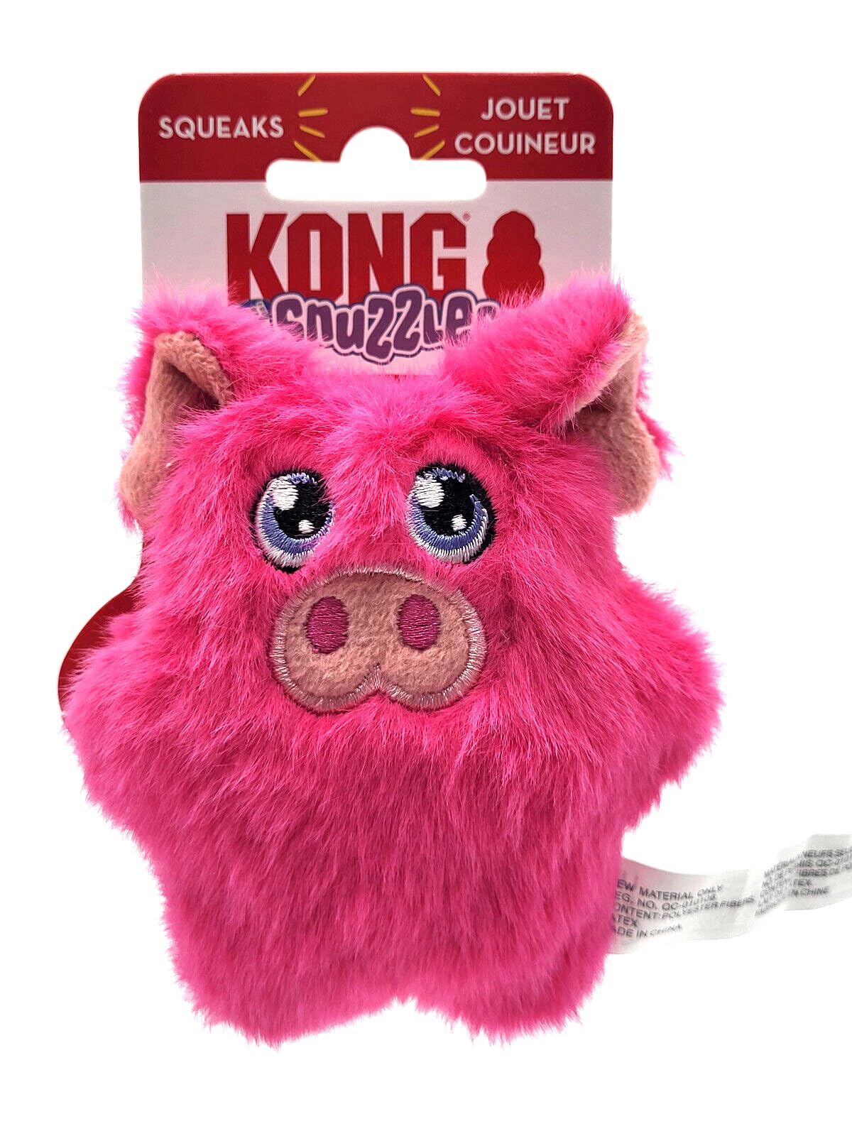 Kong Snuzzles Kiddos Mini Squeaker Dog Toy Extra Small (Pig)