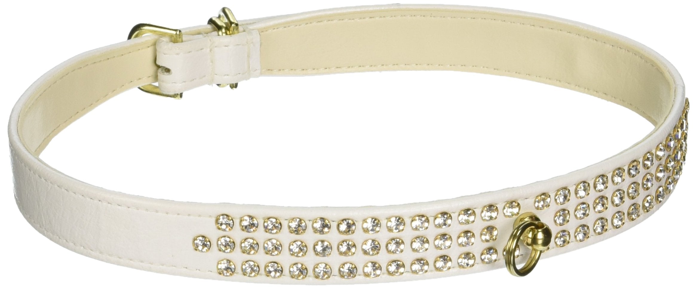 Dog, Puppy & Pet Collar, 73 Clear Crystal Jewelry Set White 24