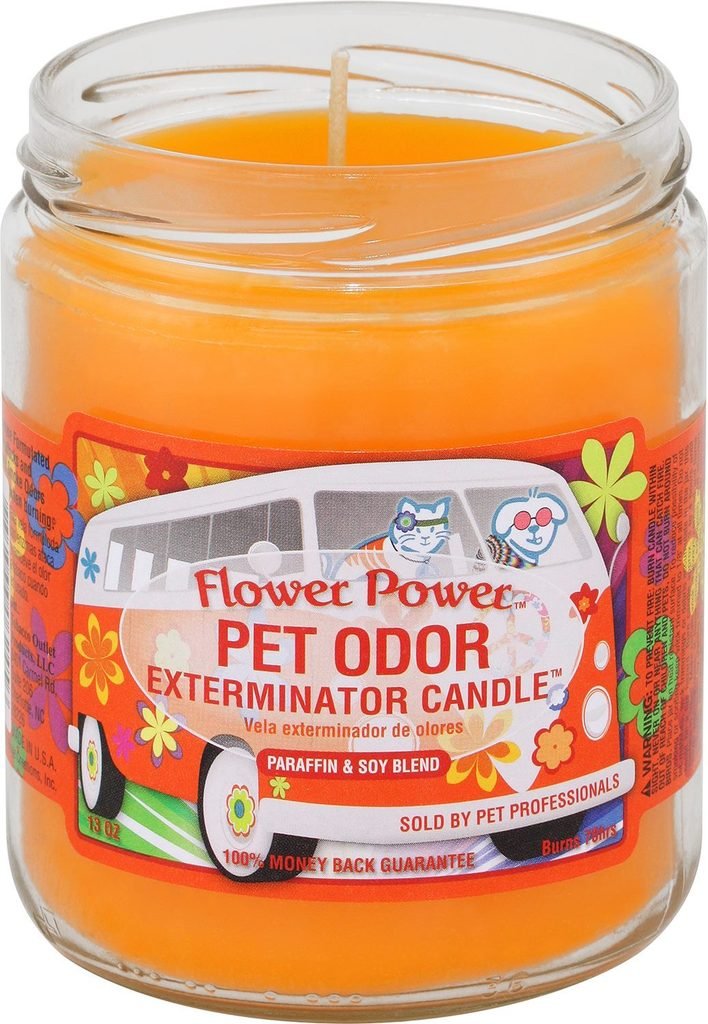 0 Flower Power„ Pet Oder Exterminator Candle 13 Oz