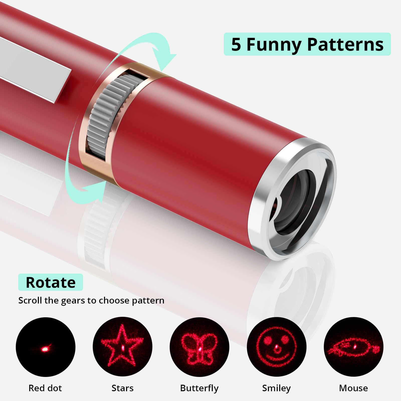 Tbteek Cat Toys For Indoor Cats, 2 Pieces, Rechargeable, 7 Adjustable Patterns, Interactive Kitten Pet Dog Chase Toy For Cats Fu