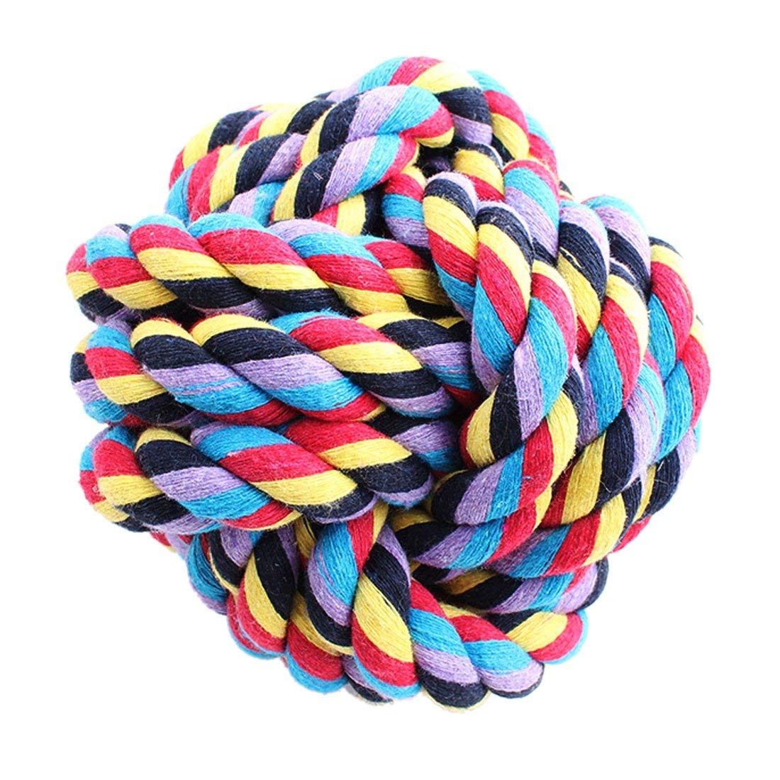 Emily Pets Dog Rope Toy Interactive Pet Chew Toys Set Washable Braided Cotton Teeth Cleaning Chewers Durable Teething Ropes Tug 