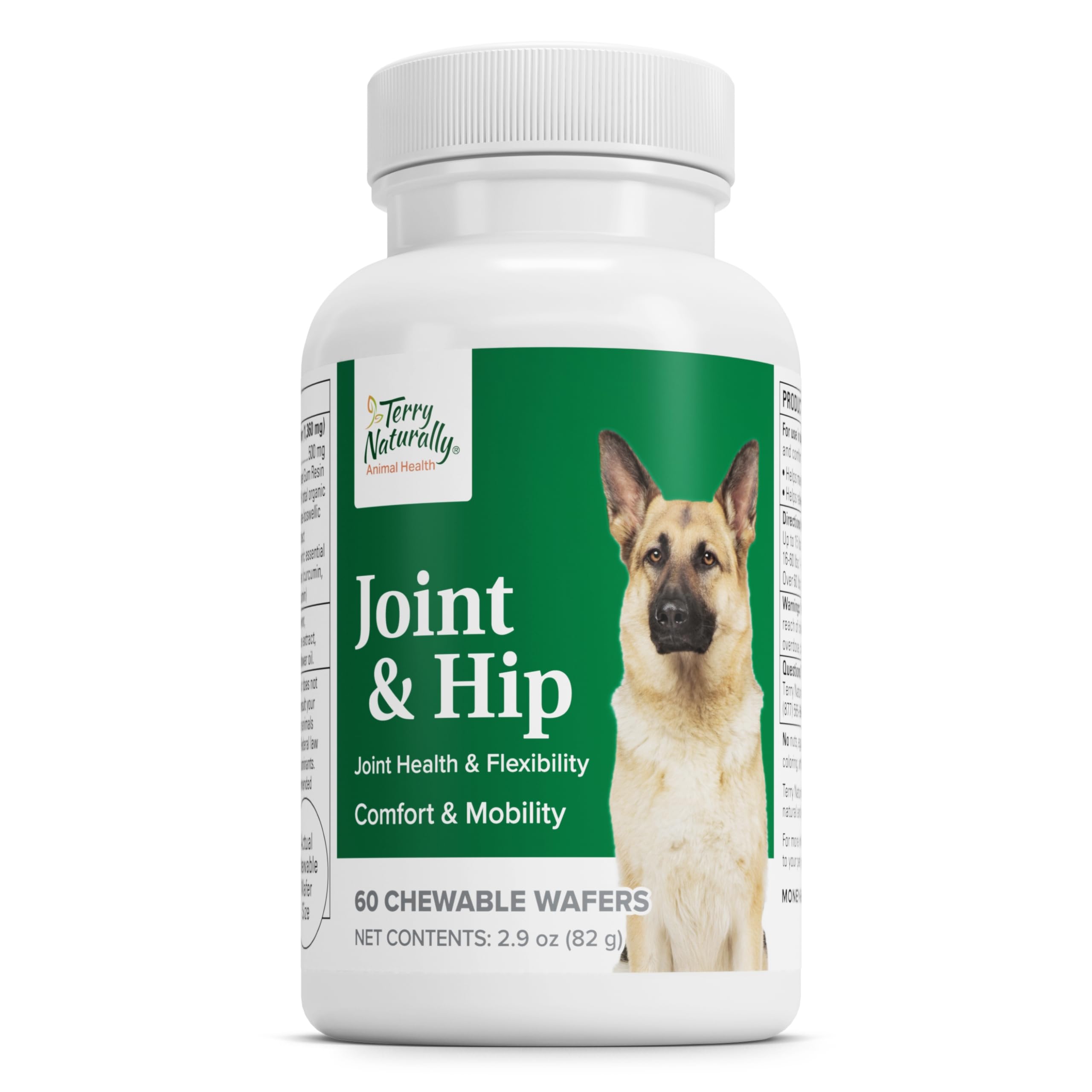 Terry Naturally Joint & Hip - Dog Health Supplement for Joint & Hip Support - Muscle Health Formula - Joint Health Support for D