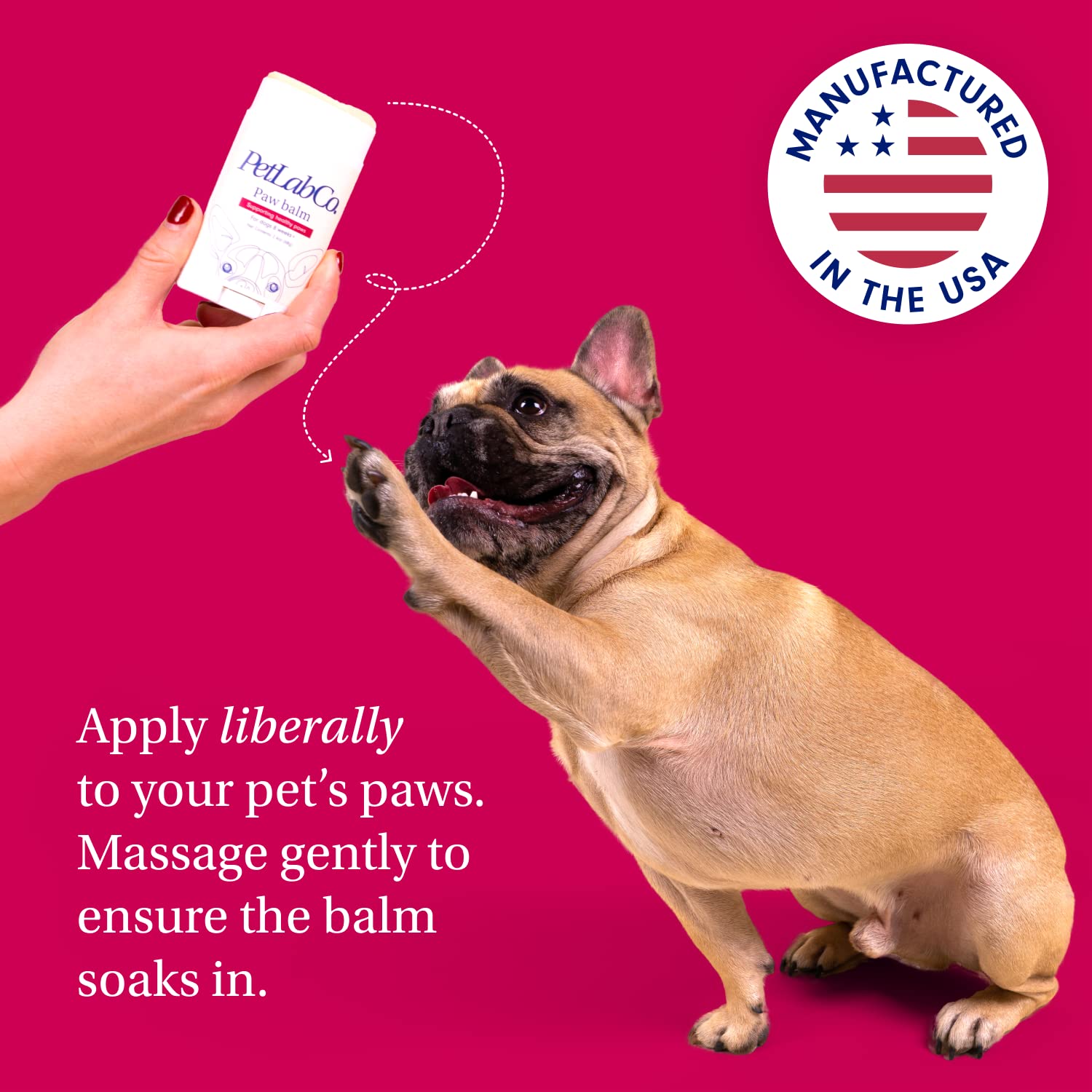 Petlab Co. Paw Balm For Dogs - Moisturizes And Supports Dry Paws - Easy To Use Paw Soother For Dogs Of All Ages - Dog Paw Wax