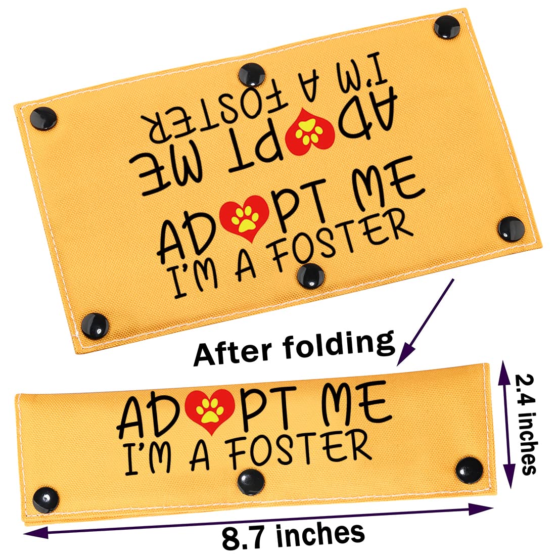 Pwhaoo Adopted And Adored Dog Adopt Me Leash Sleeve Adopt Me Leash Sleeve New Puppy Dog Leash Wrap Gift (Adopt Me I'M A Foster Sleeve)