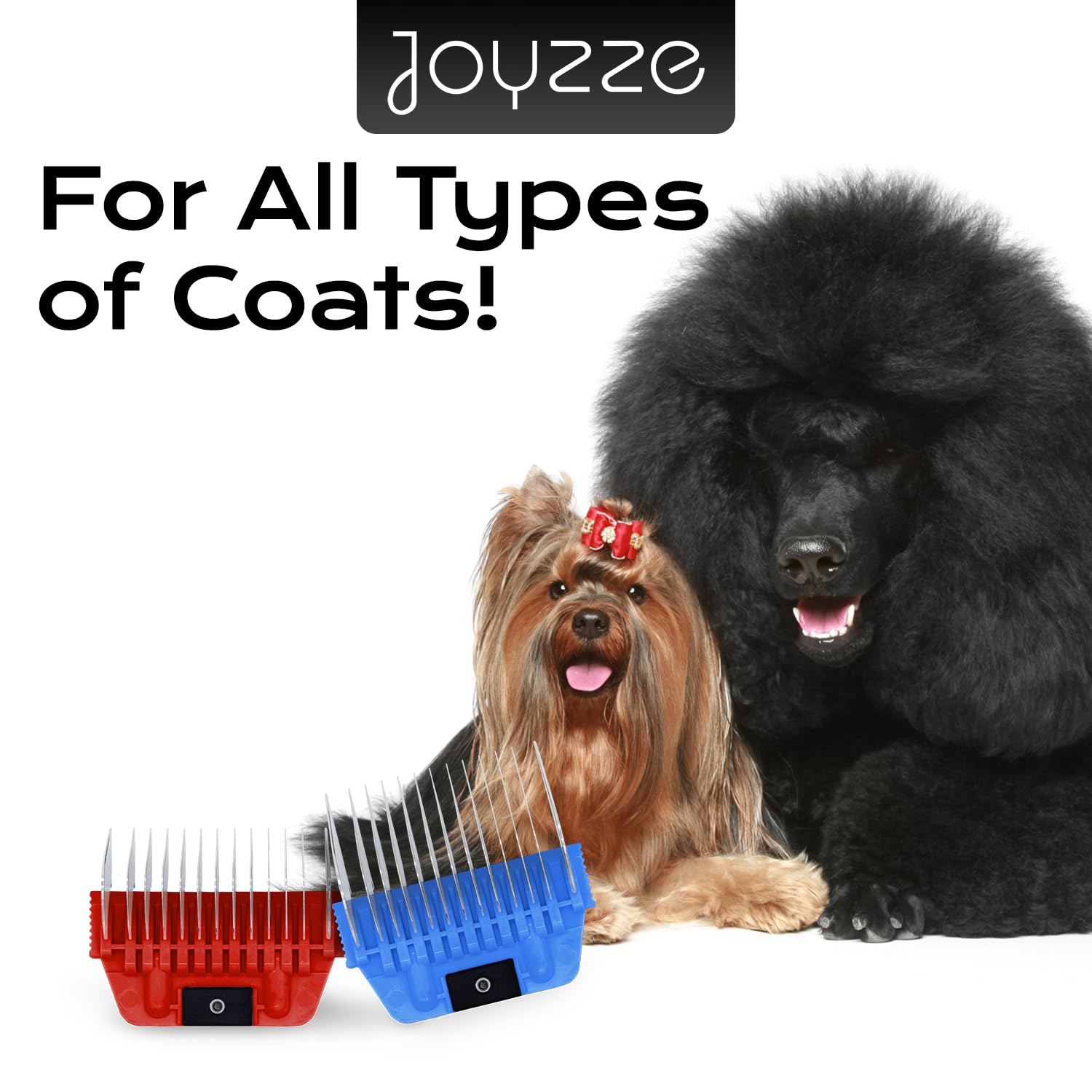Joyzze A Series Wide 25Mm (1 Inch) Metal Comb - Professional Dog Grooming Blades For Smooth Coat - Durable And Precise For Trimm