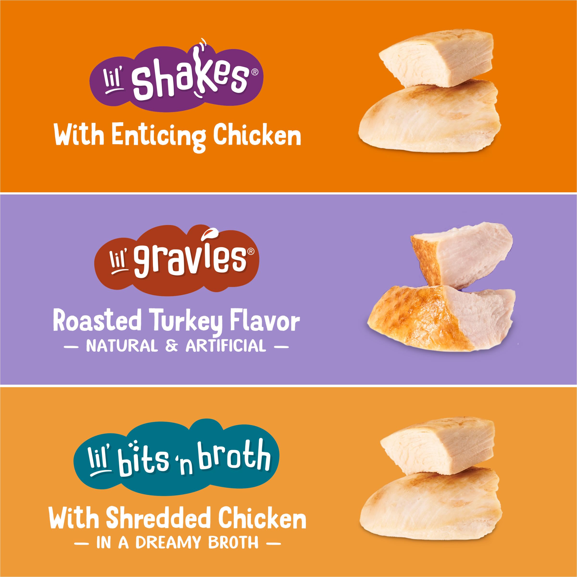 Purina Friskies Poultry Faves Broth and Gravy Cat Food Complements Variety Pack - 8 ct. Box