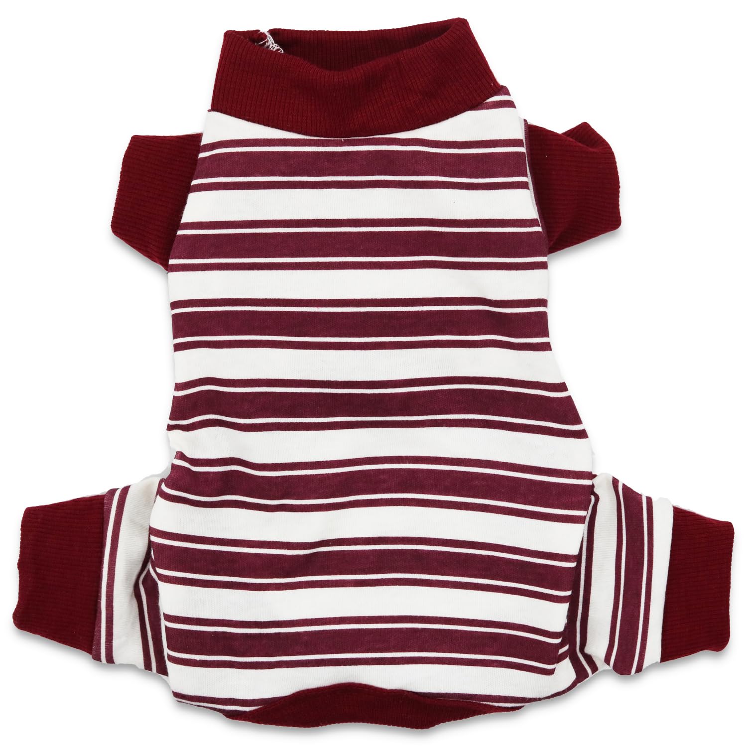 Droolingdog Dog Onesies For Small Dogs Pjs Puppy Onesies Dog Clothes For Small Dogs Girl Boy Striped Pattern Pajamas, Medium